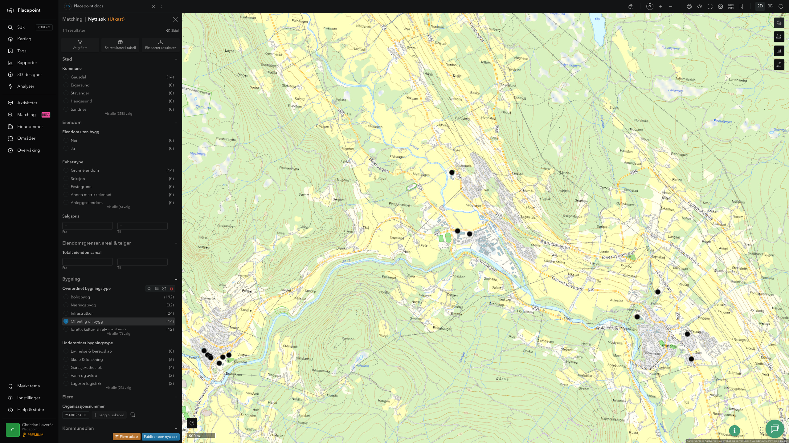 Gausdal - offentlige bygg, sentrumsnært