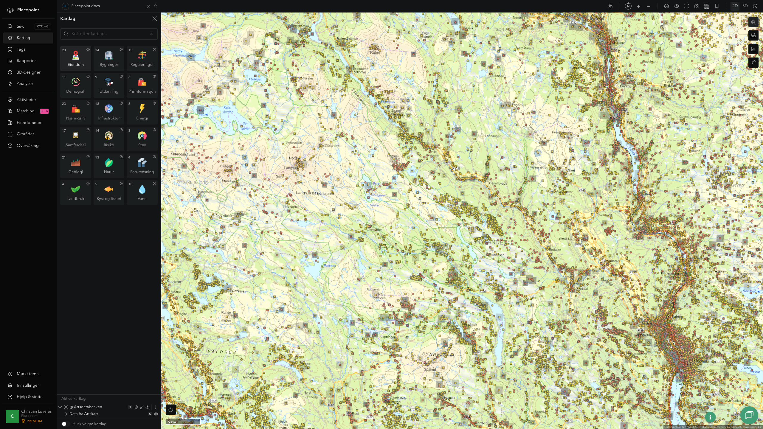 Gausdal - artsdatabanken