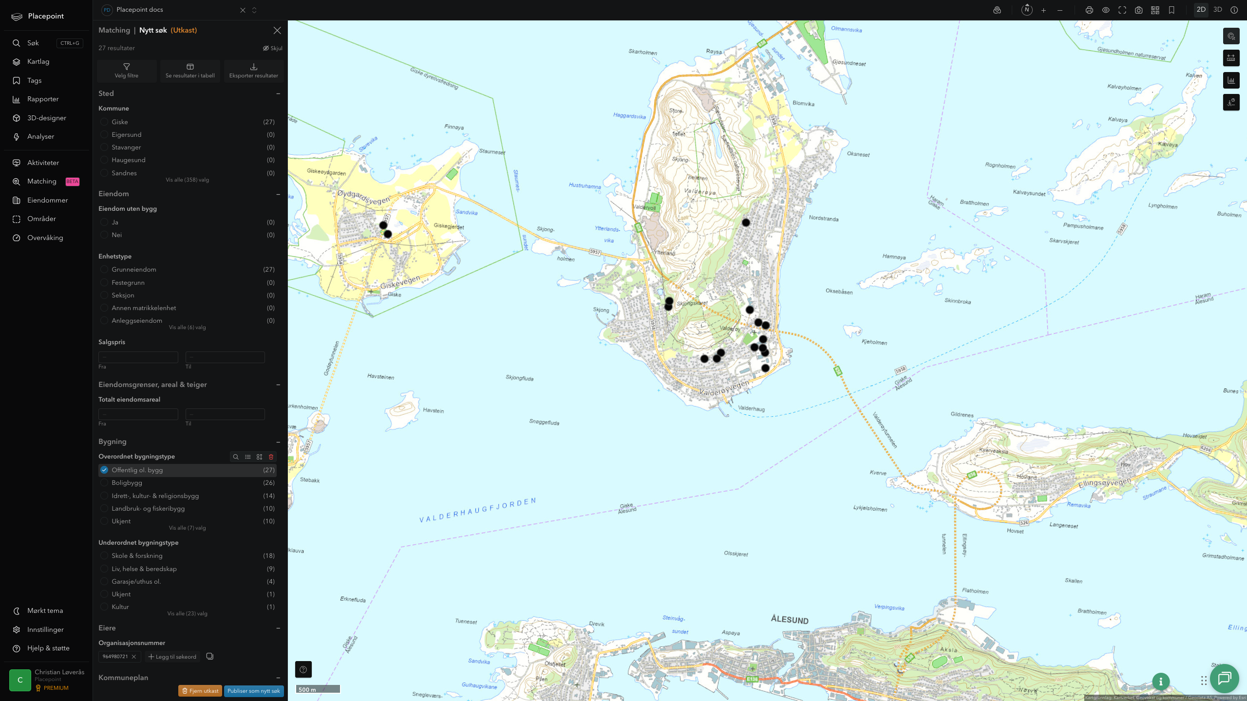 Giske - offentlige bygg, sentrumsnært