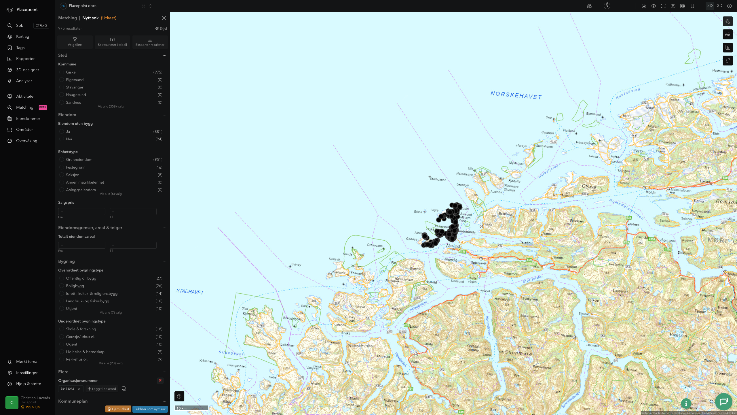 Matching-resultat for Giske kommune