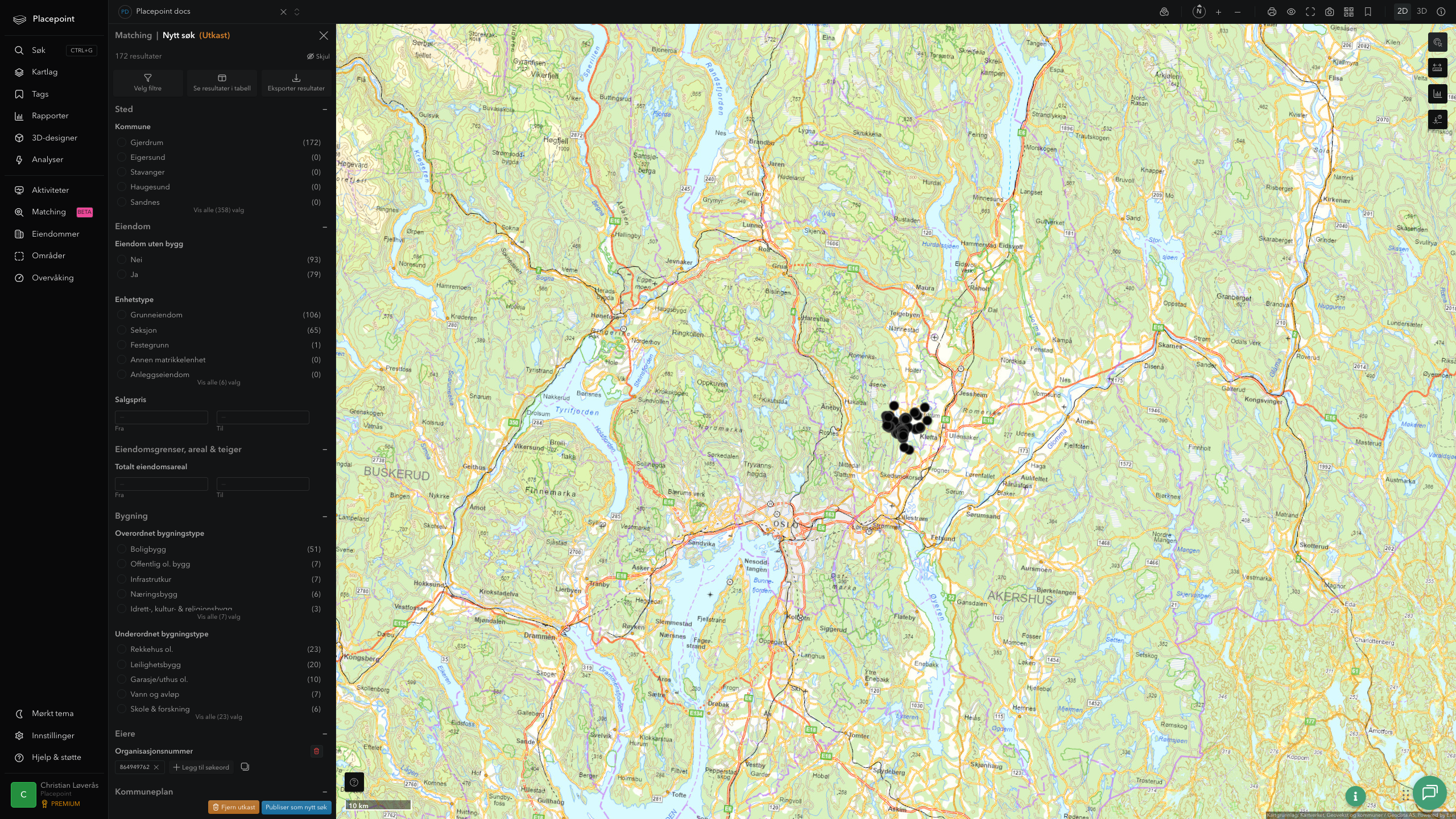 Matching-resultat for Gjerdrum kommune