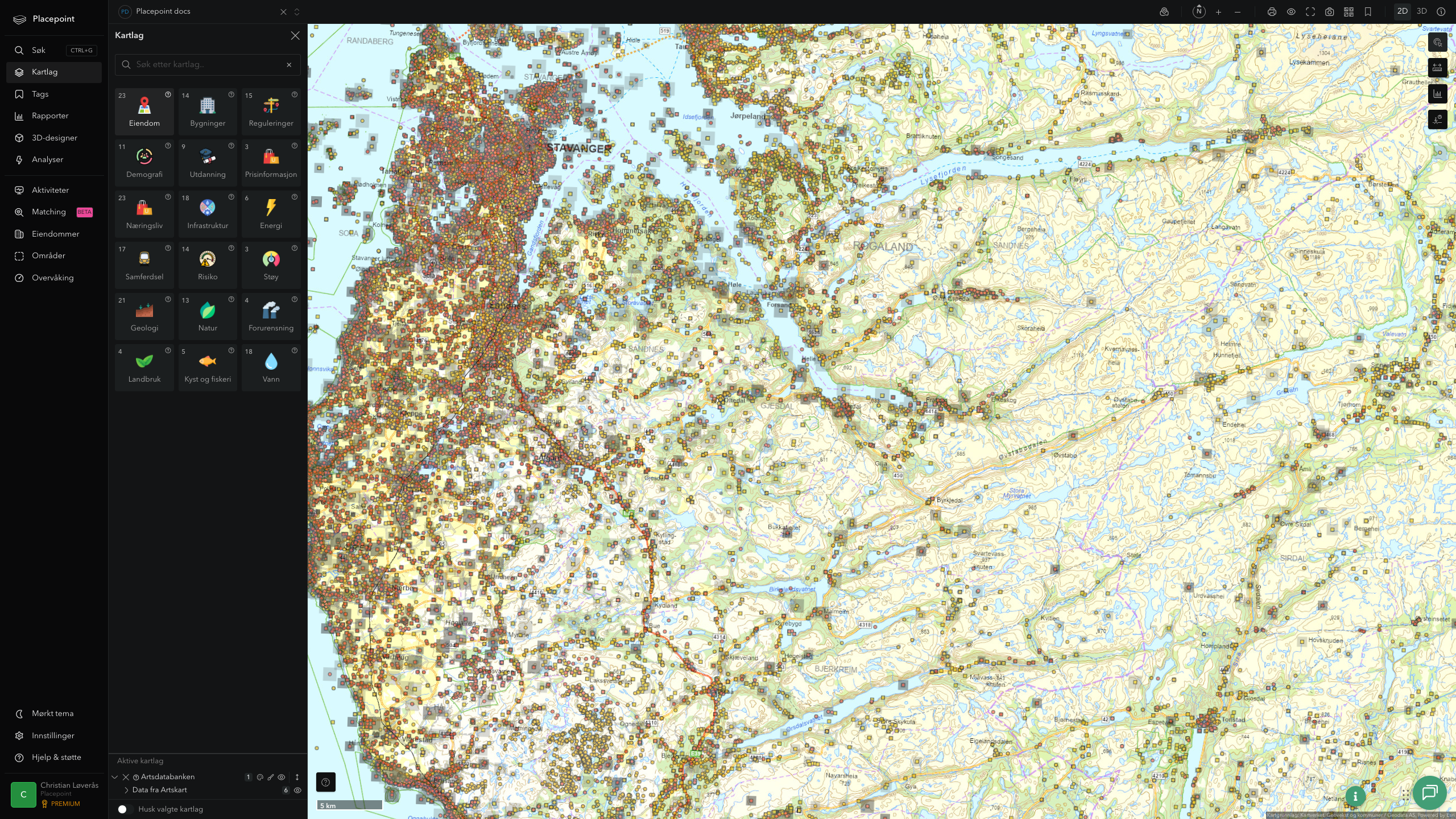 Gjesdal - artsdatabanken