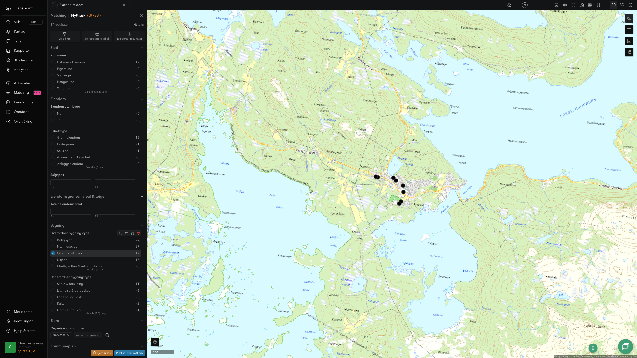 Hamarøy - offentlige bygg, sentrumsnært