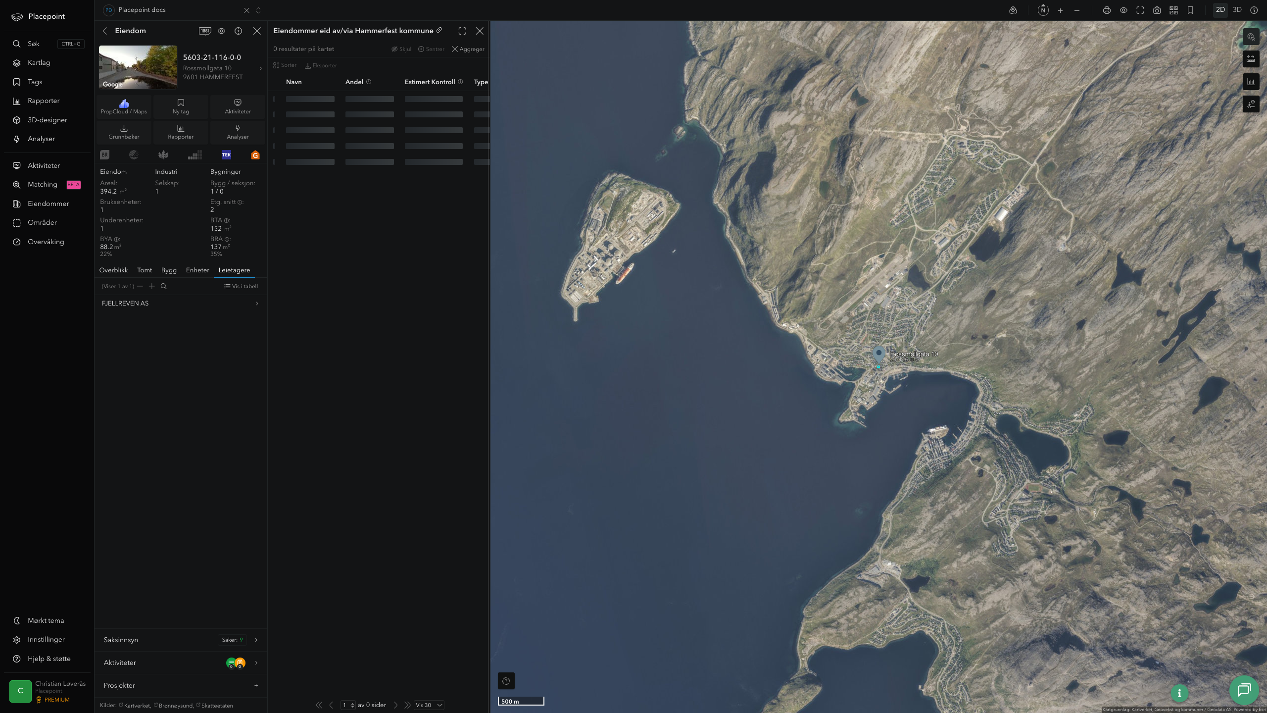 Hammerfest - en eiendom med eier-panel