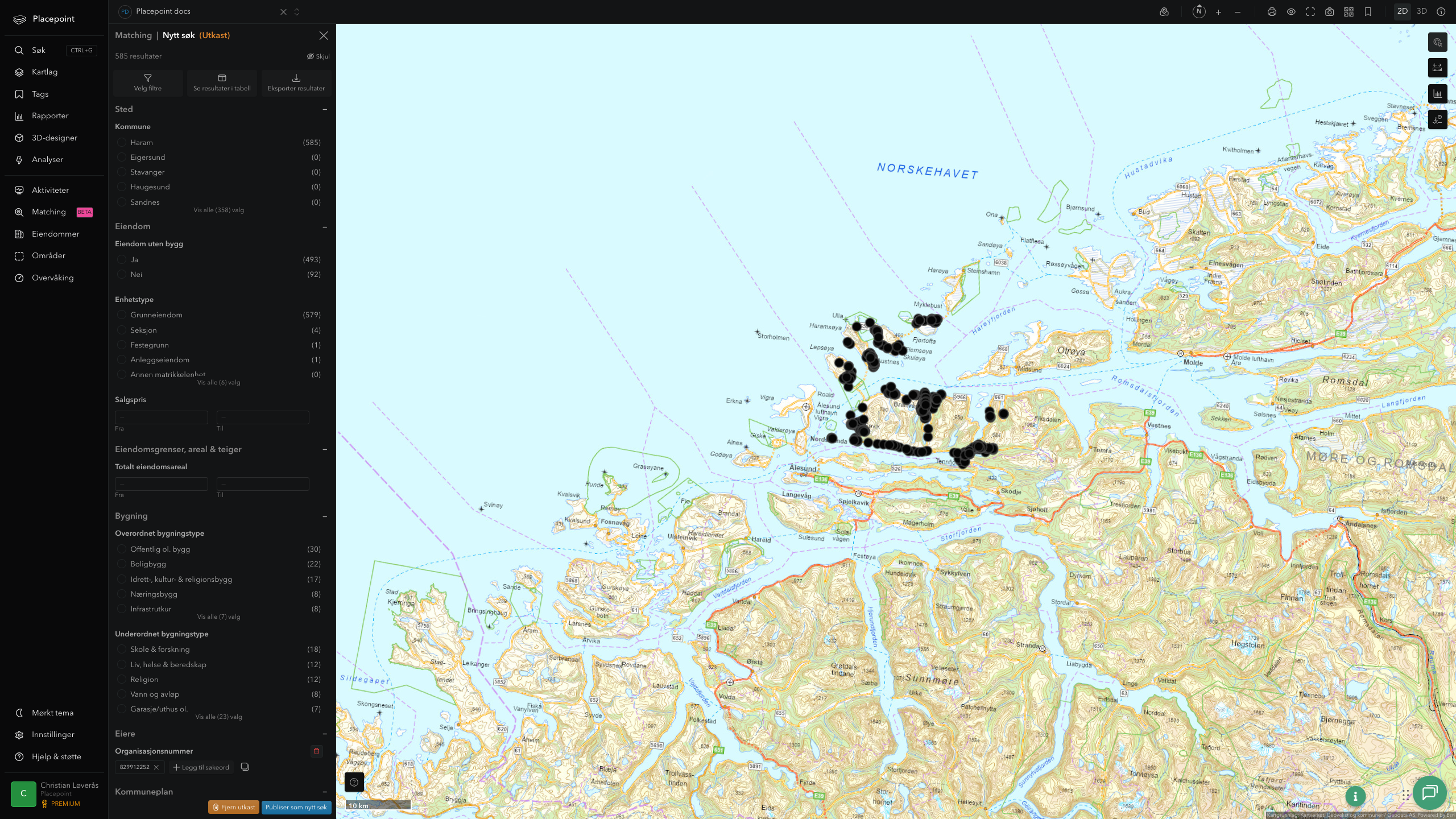 Matching-resultat for Haram kommune