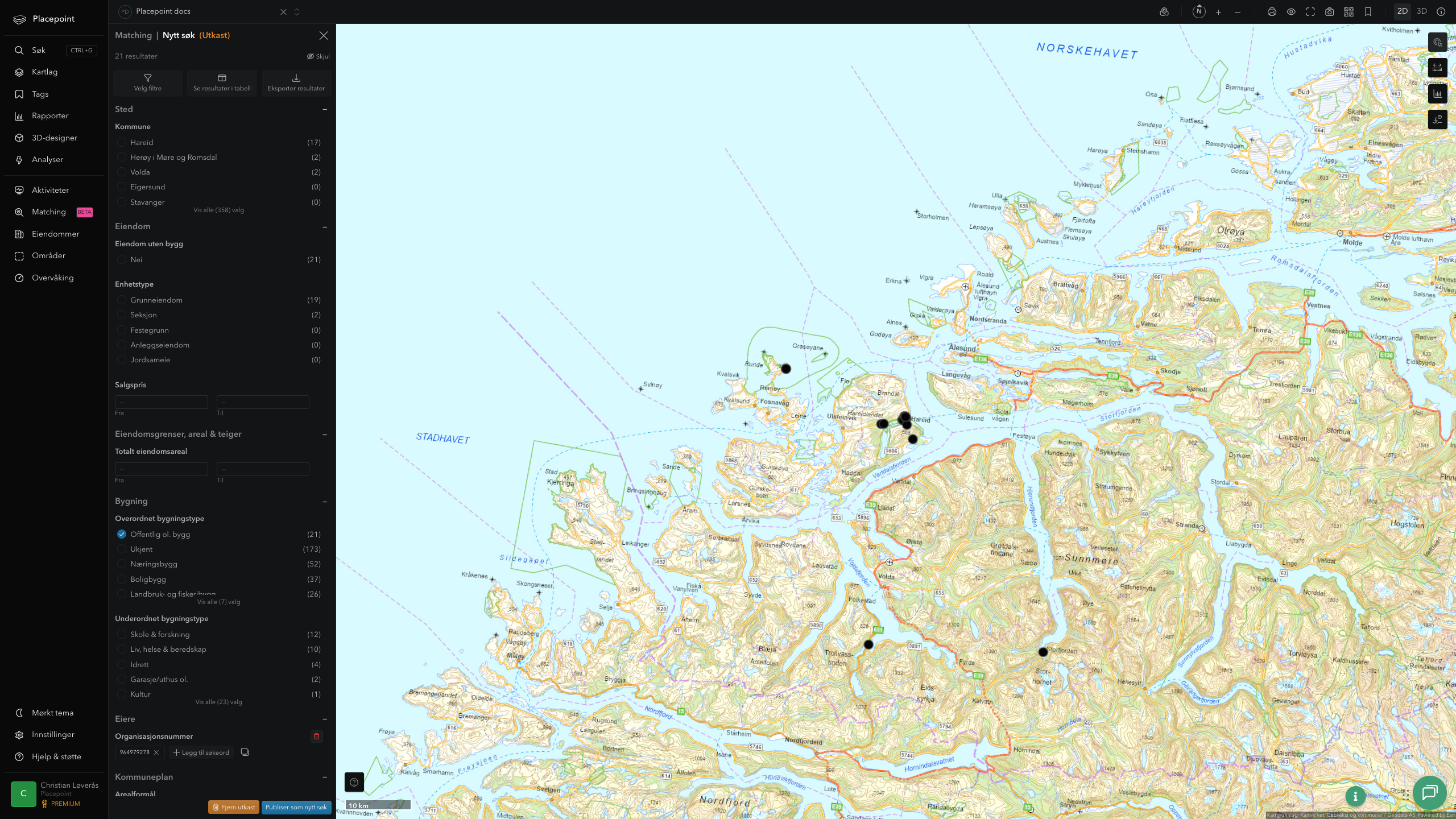 Matching-resultat for Hareid kommune