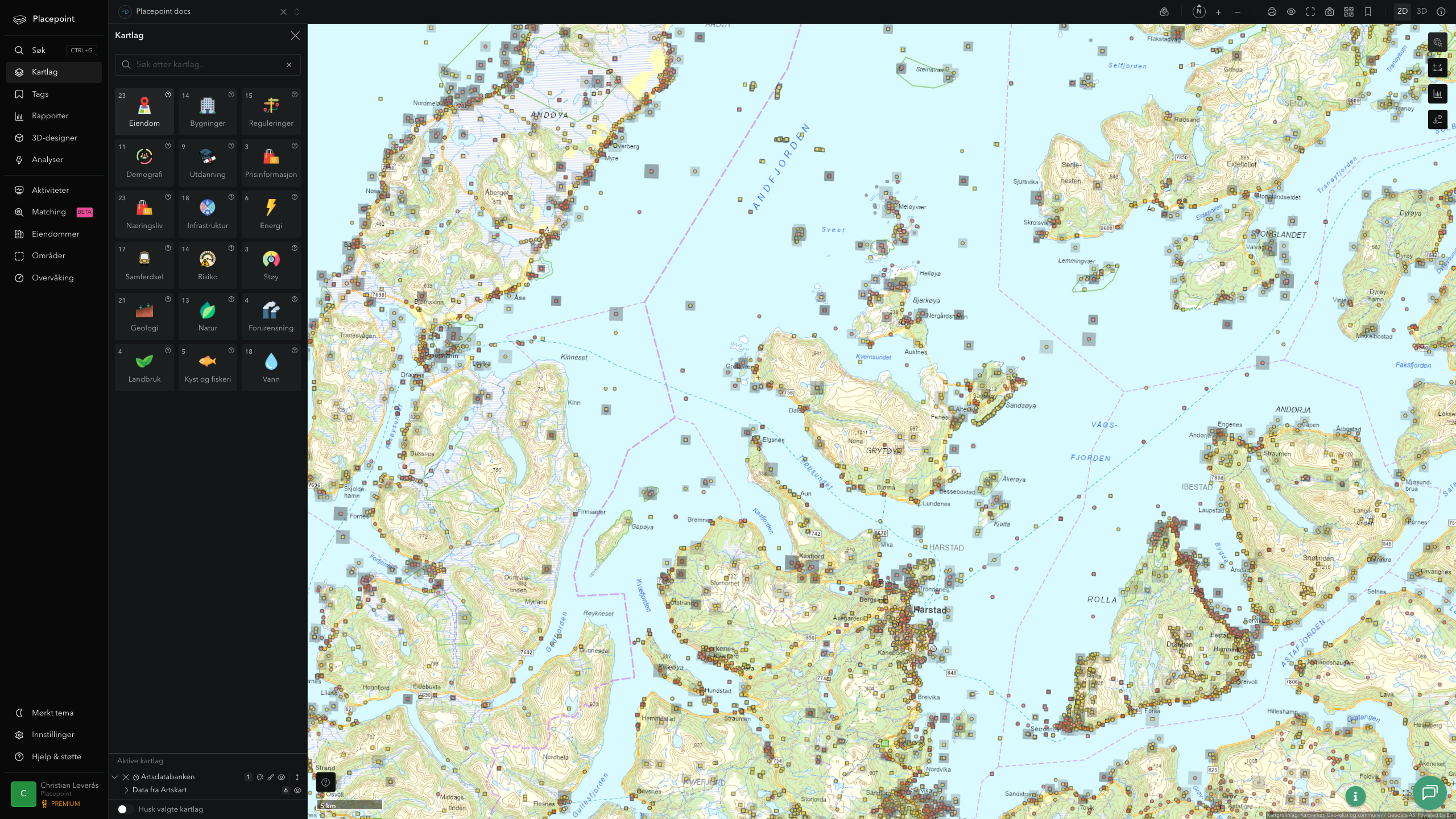 Harstad - artsdatabanken