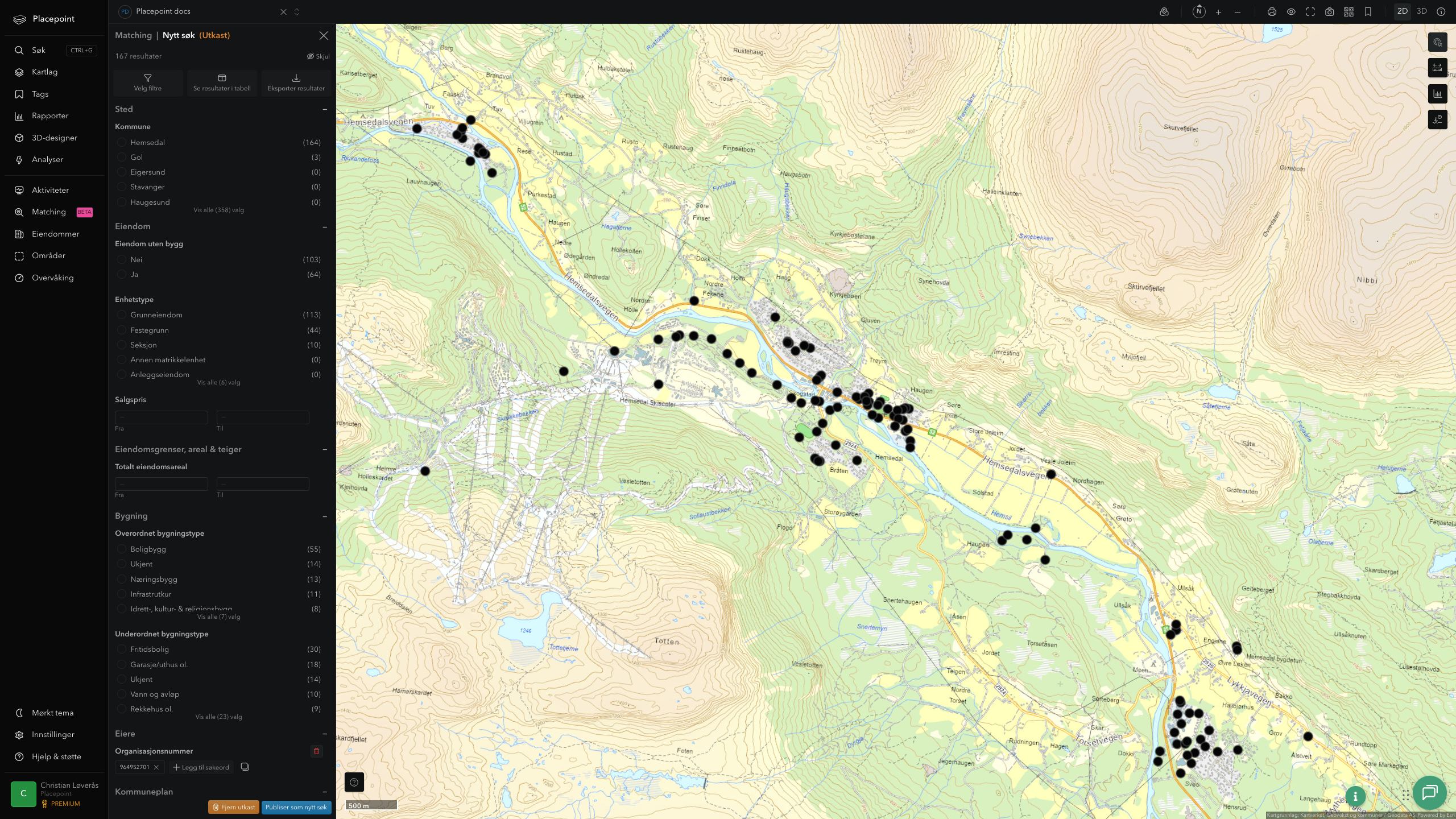 Hemsedal - offentlige bygg, sentrumsnært