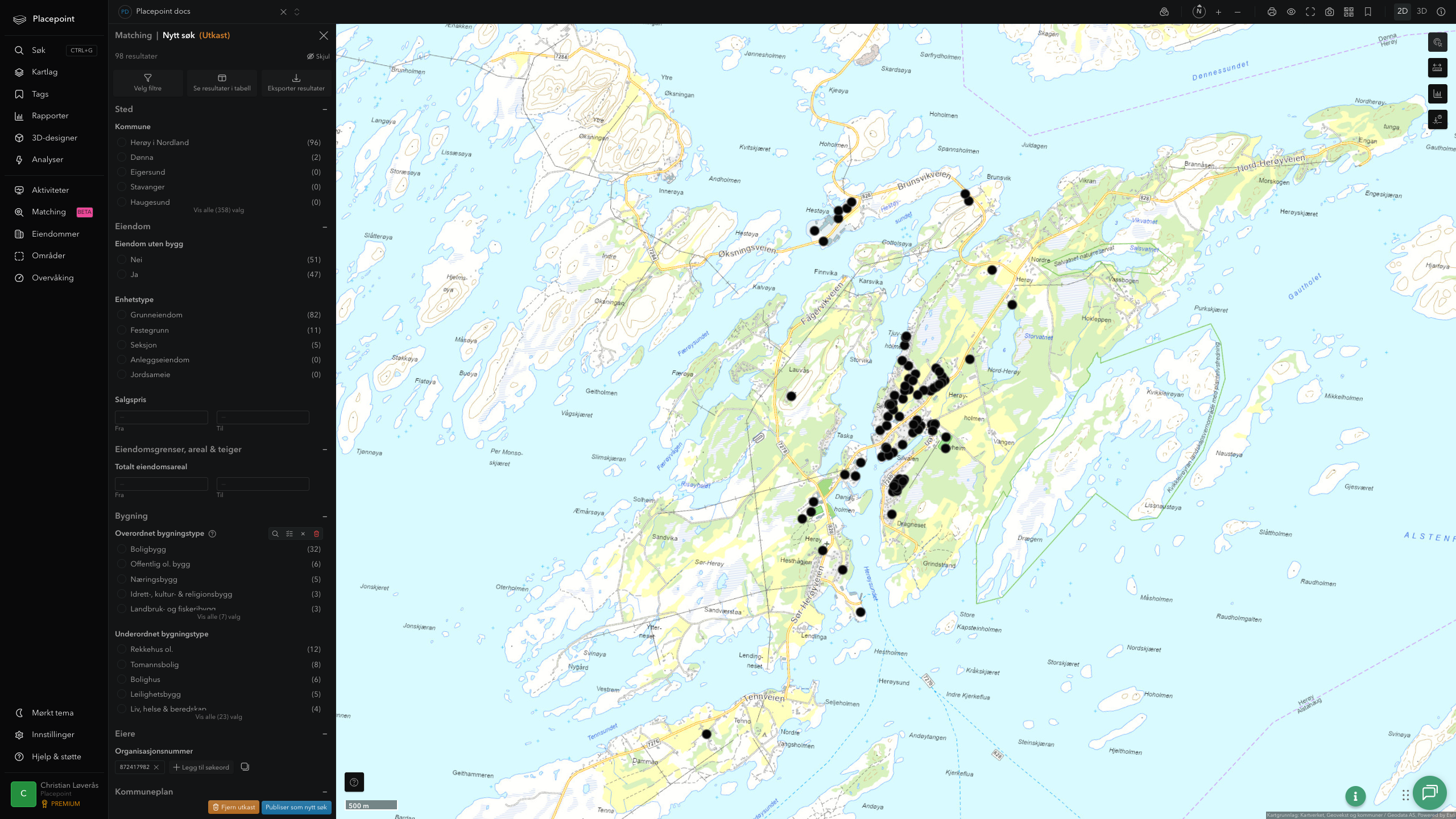 Herøy (Nordland) - offentlige bygg, sentrumsnært