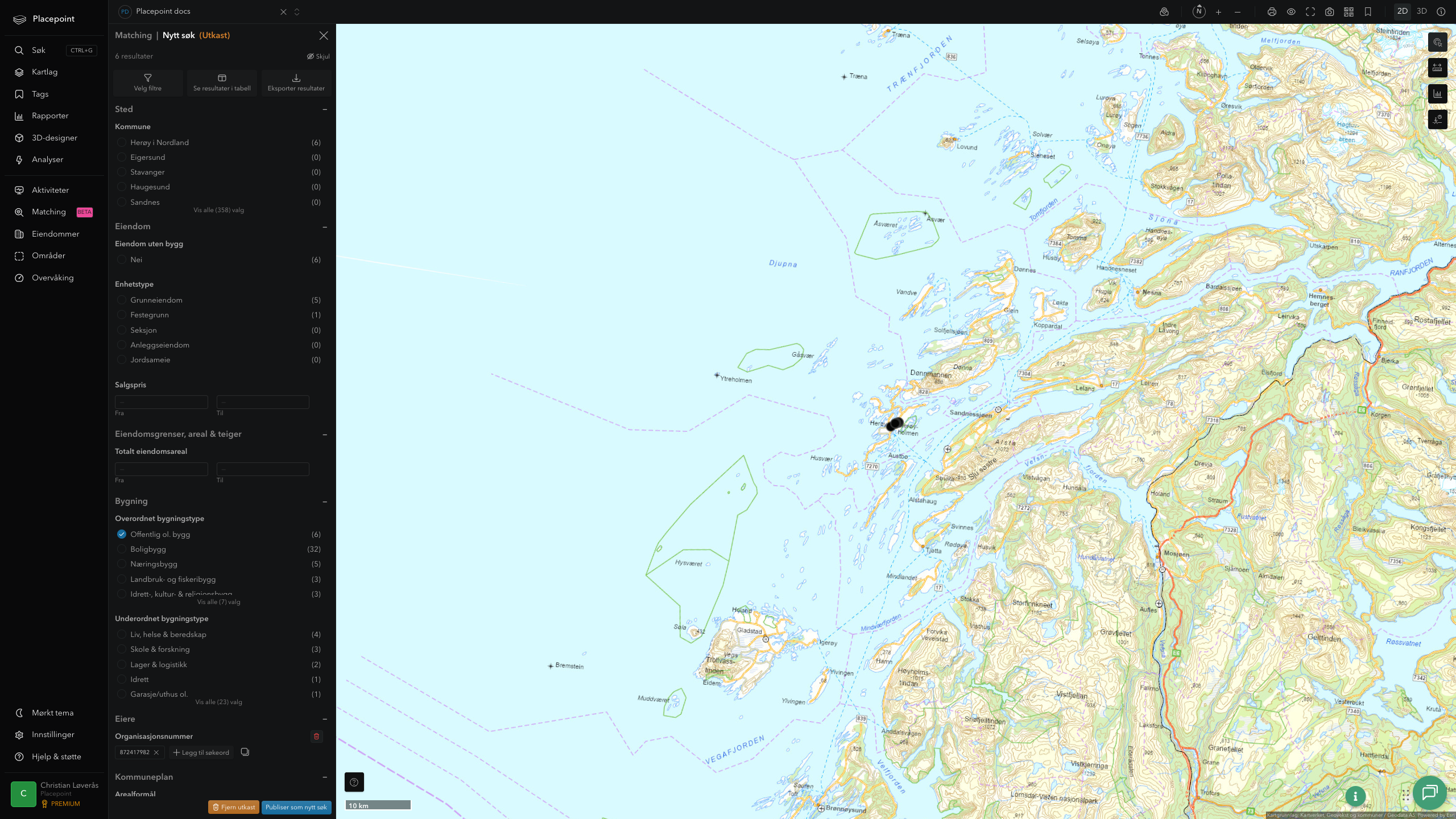 Matching-resultat for Herøy (Nordland) kommune