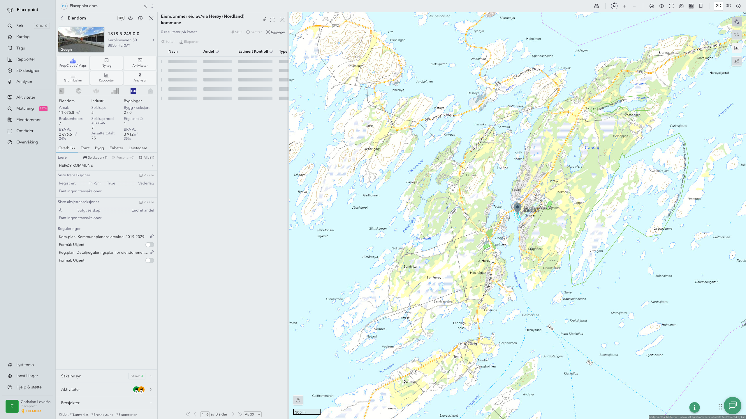 Herøy (Nordland) - en eiendom med eier-panel