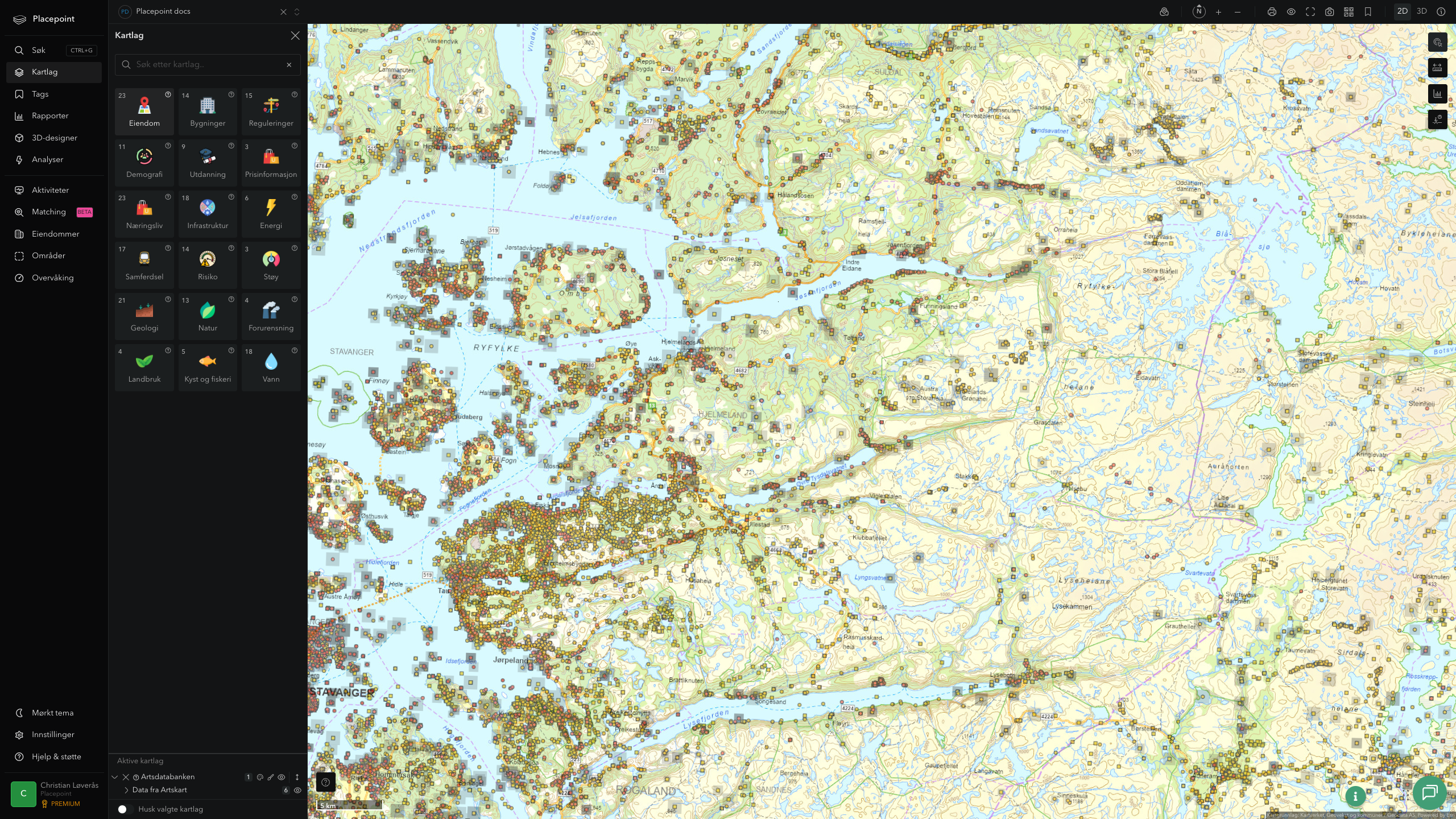 Hjelmeland - artsdatabanken