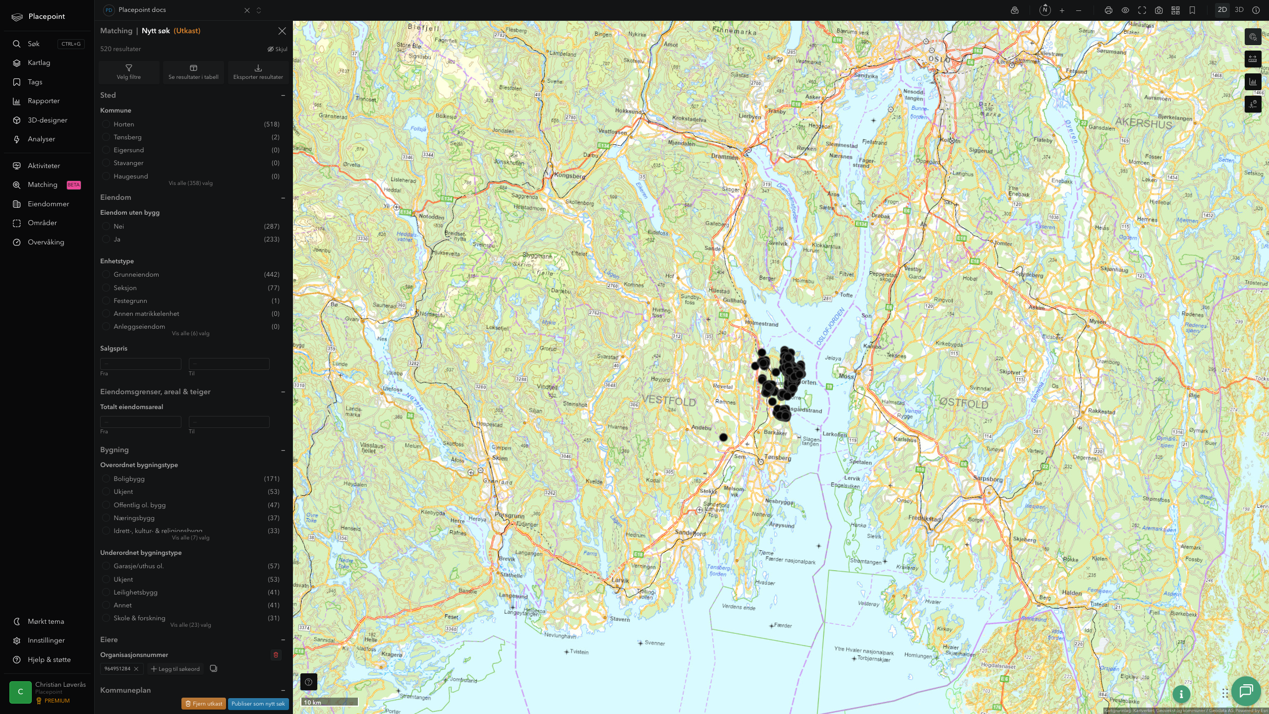 Matching-resultat for Horten kommune