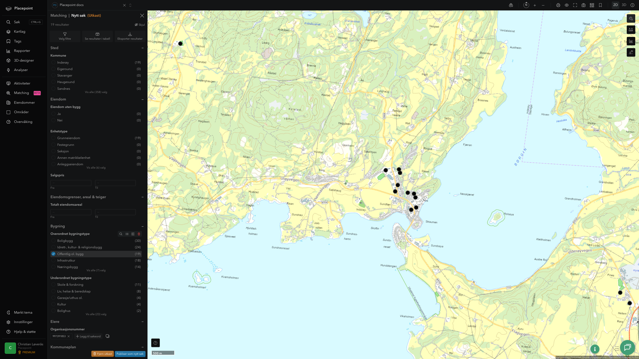 Inderøy - offentlige bygg, sentrumsnært