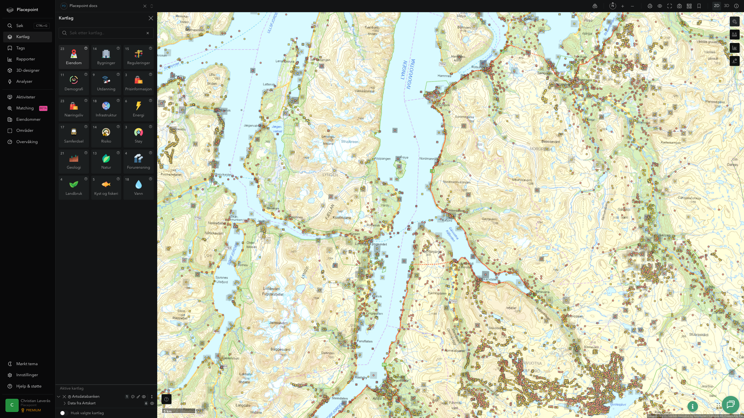 Kåfjord - artsdatabanken