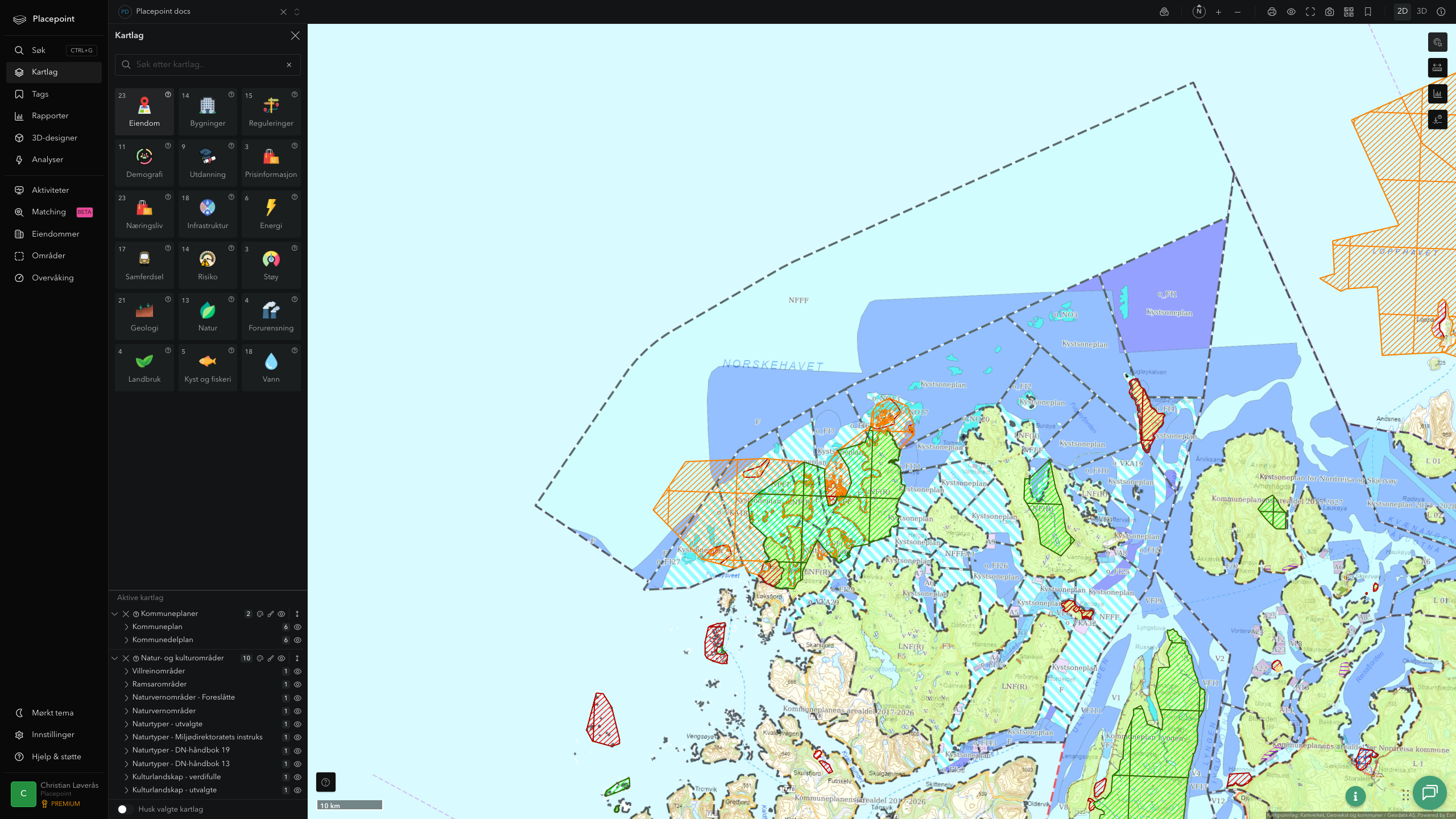 Karlsøy - kommuneplaner og kulturområder