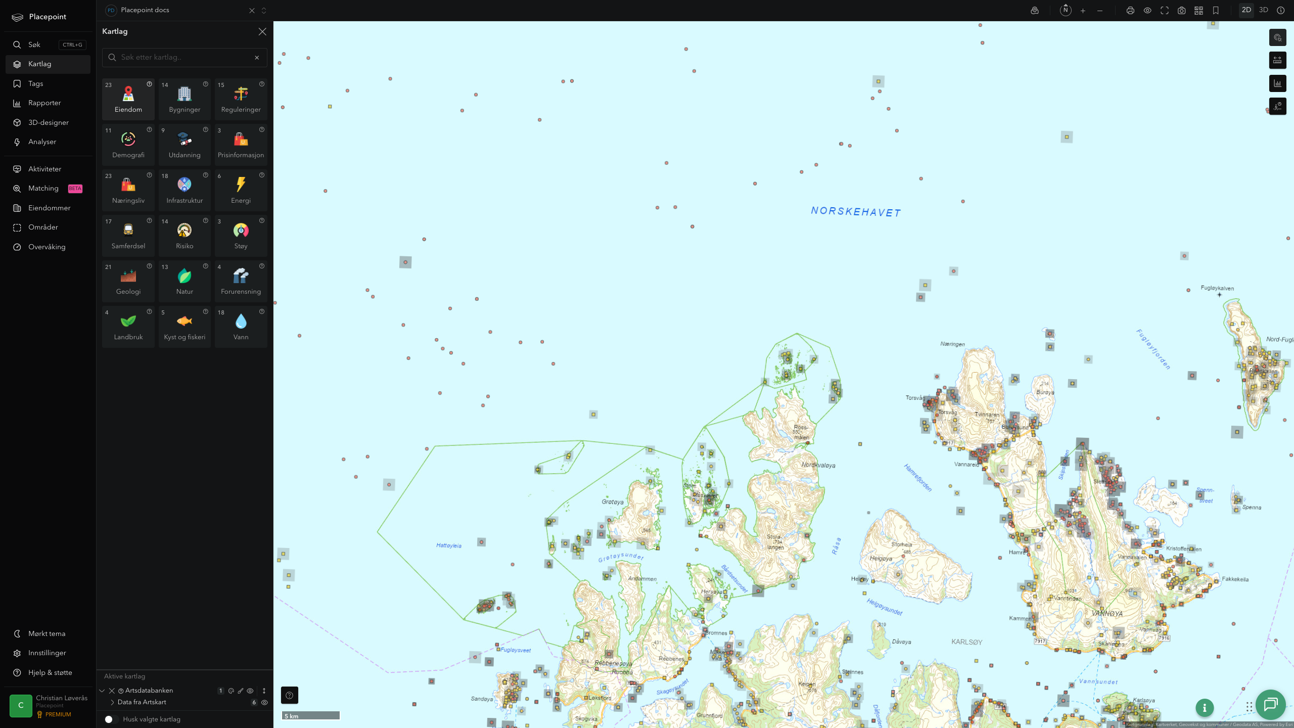 Karlsøy - artsdatabanken