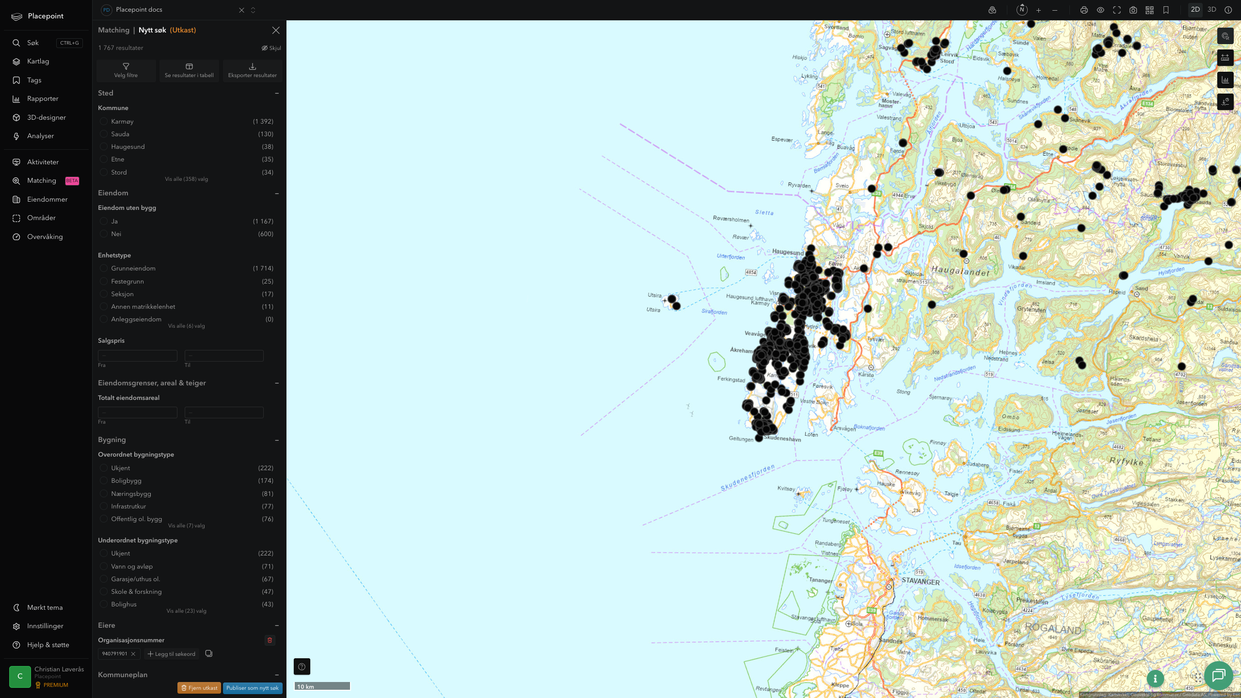 Matching-resultat for Karmøy kommune