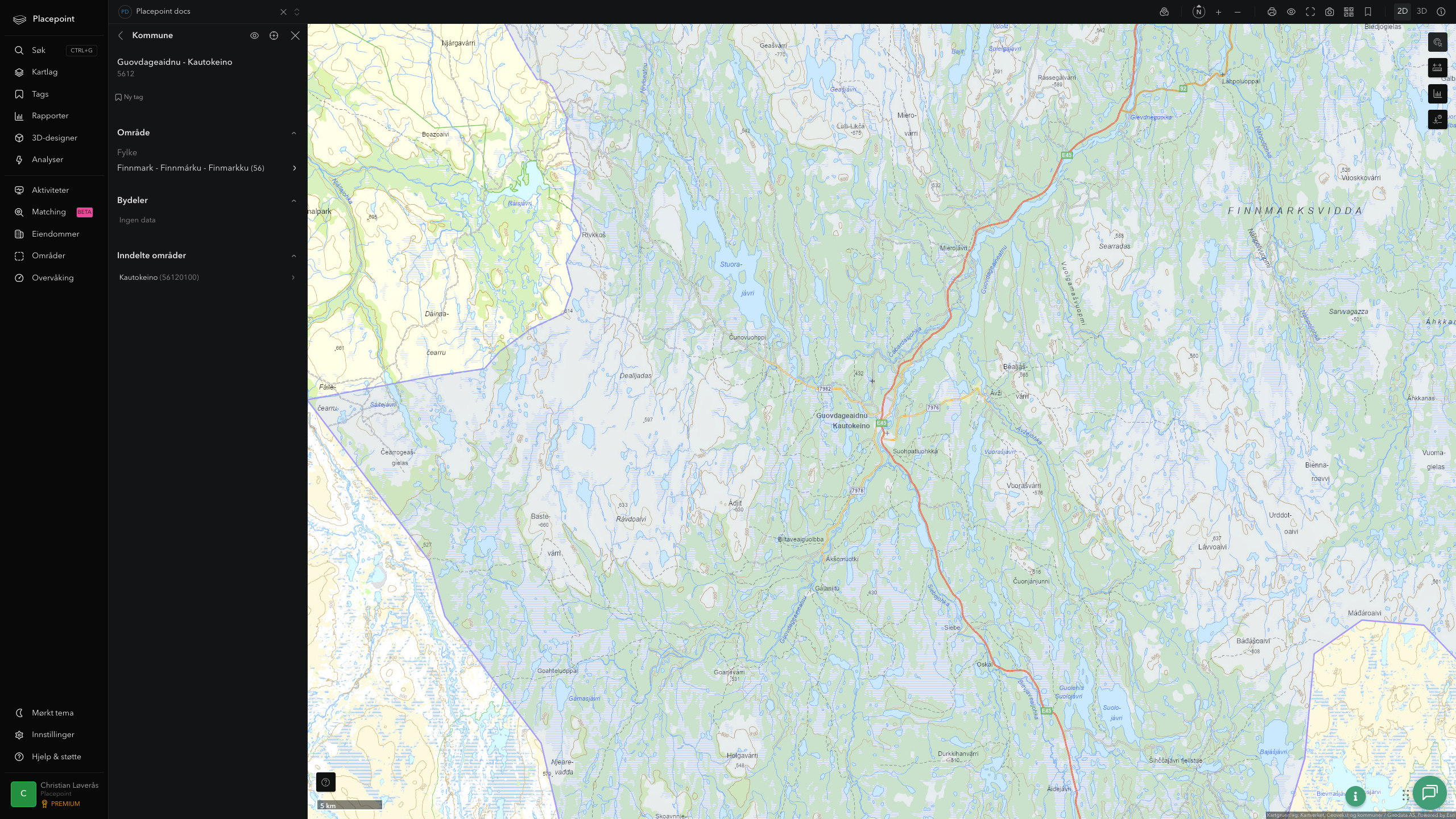 Kautokeino kommune i Placepoint