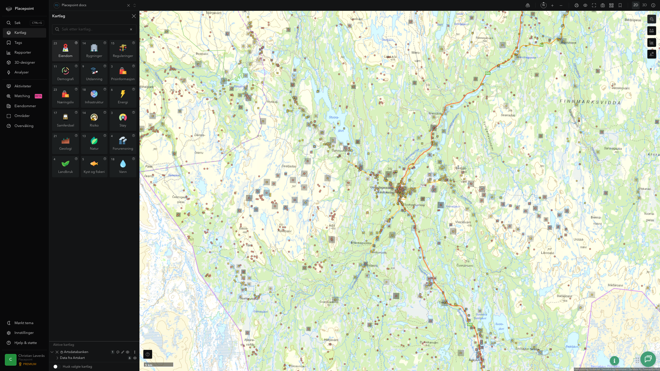 Kautokeino - artsdatabanken