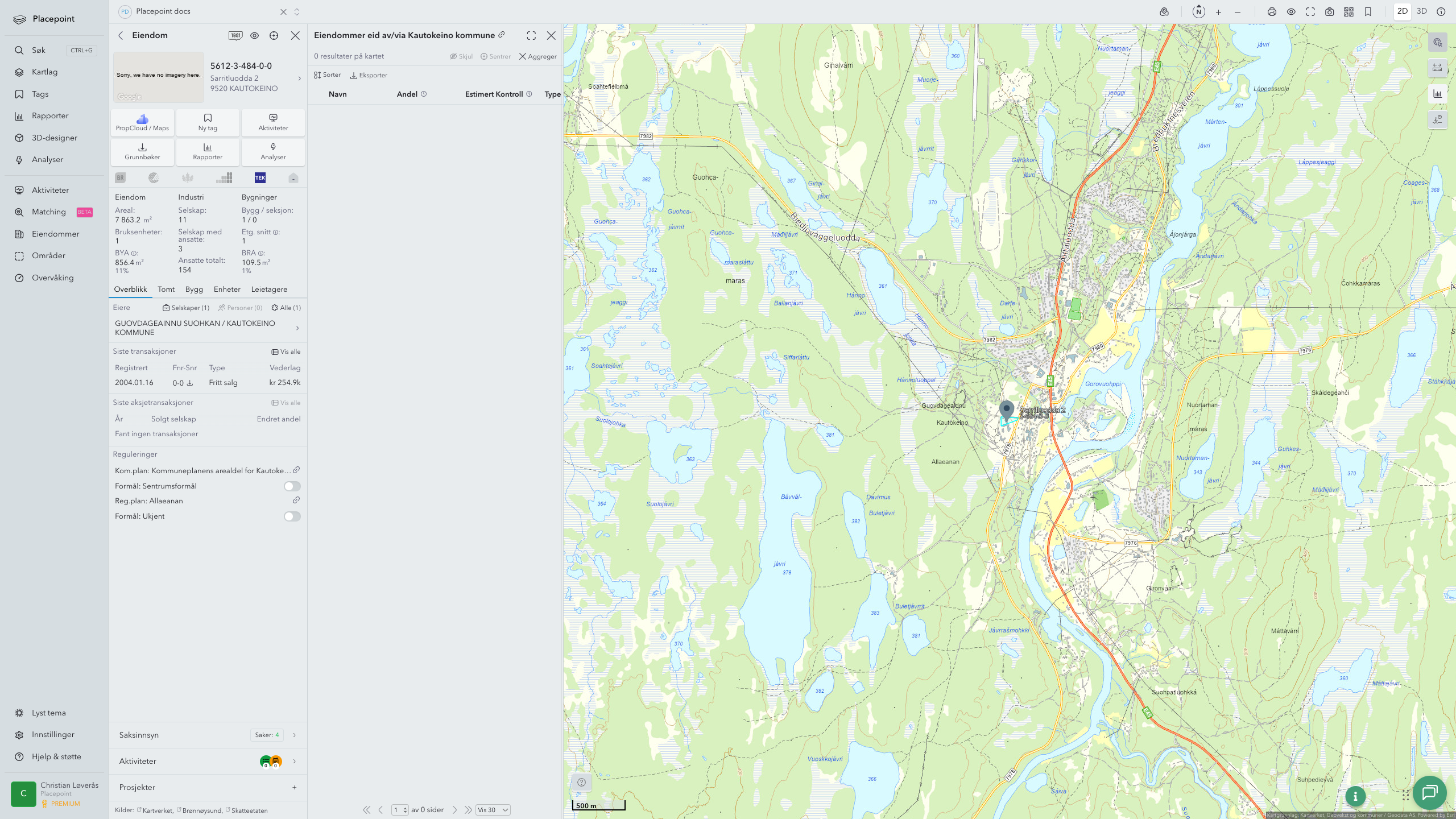 Kautokeino - en eiendom med eier-panel