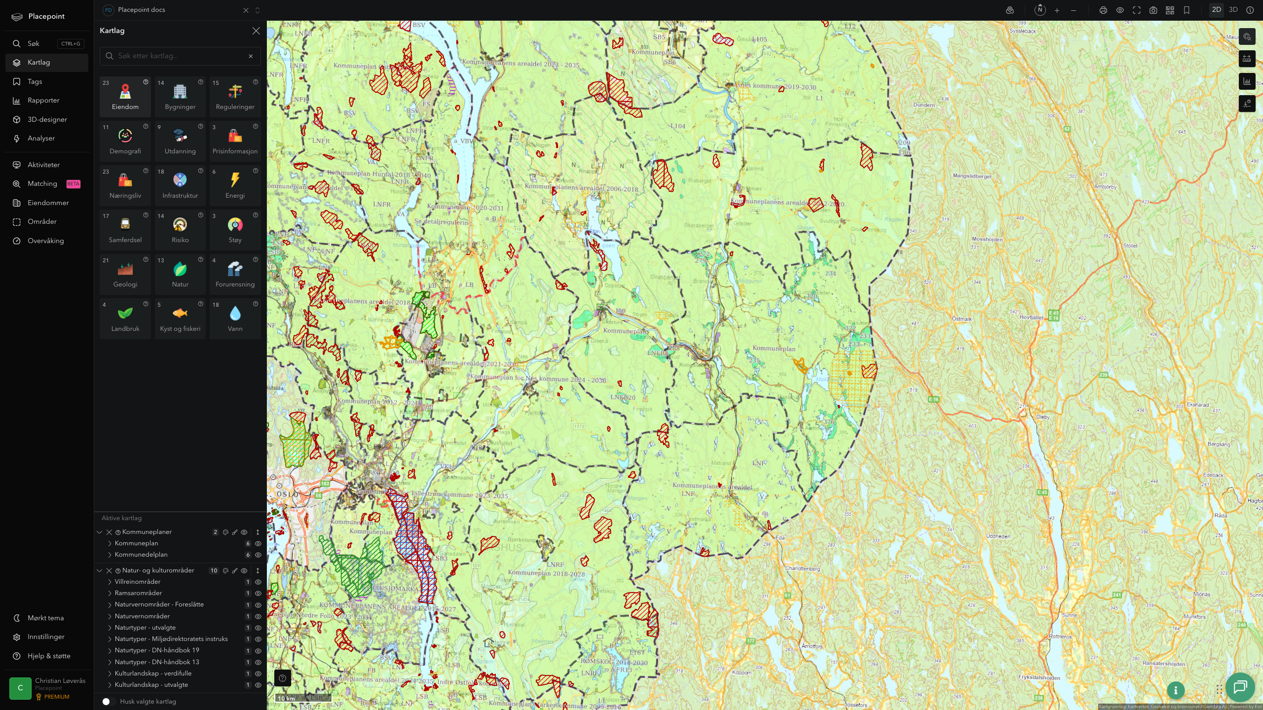 Kongsvinger - kommuneplaner og kulturområder