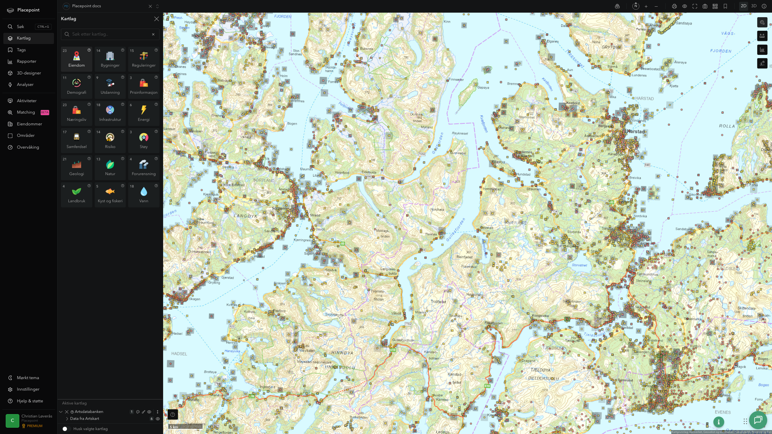 Kvæfjord - artsdatabanken