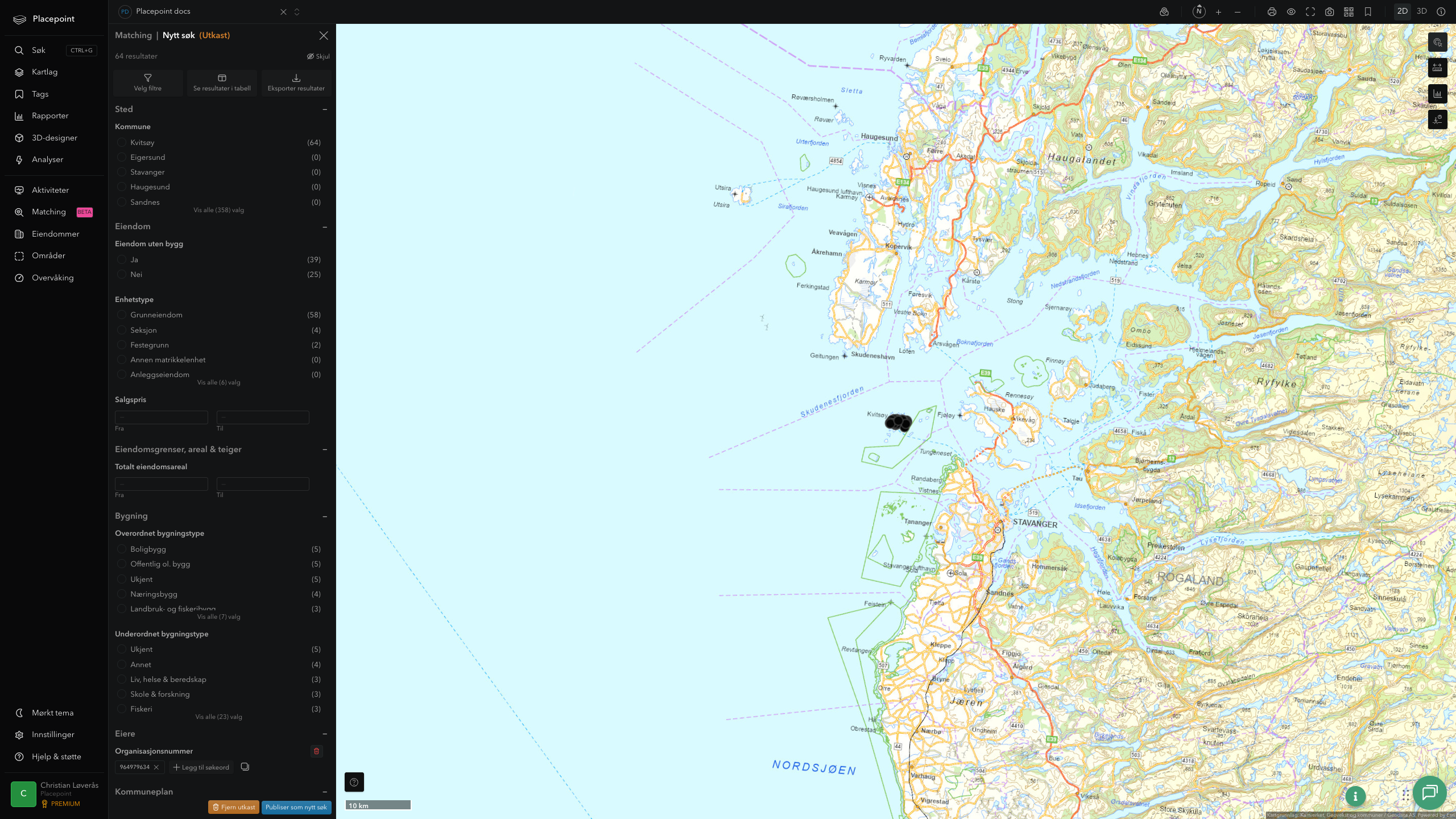 Matching-resultat for Kvitsøy kommune