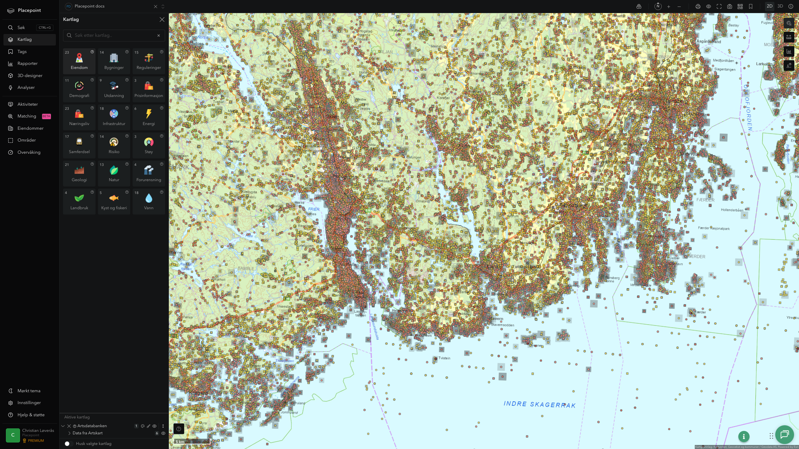 Larvik - artsdatabanken