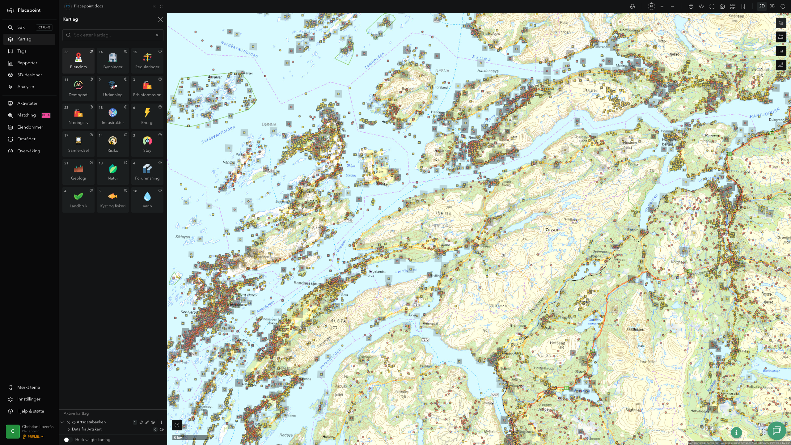 Leirfjord - artsdatabanken