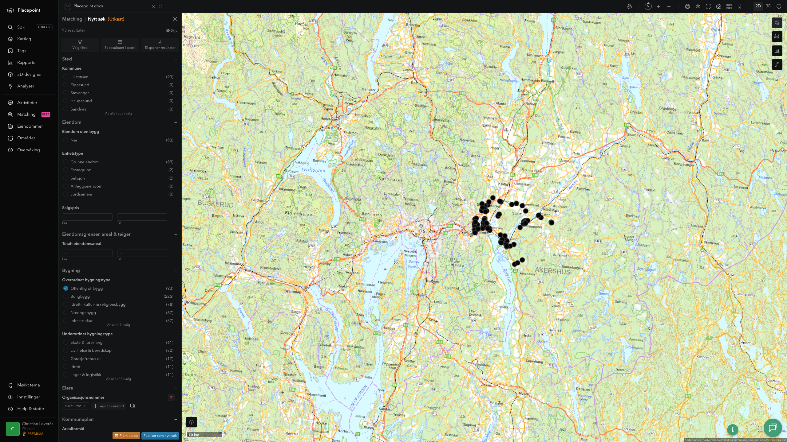 Matching-resultat for Lillestrøm kommune