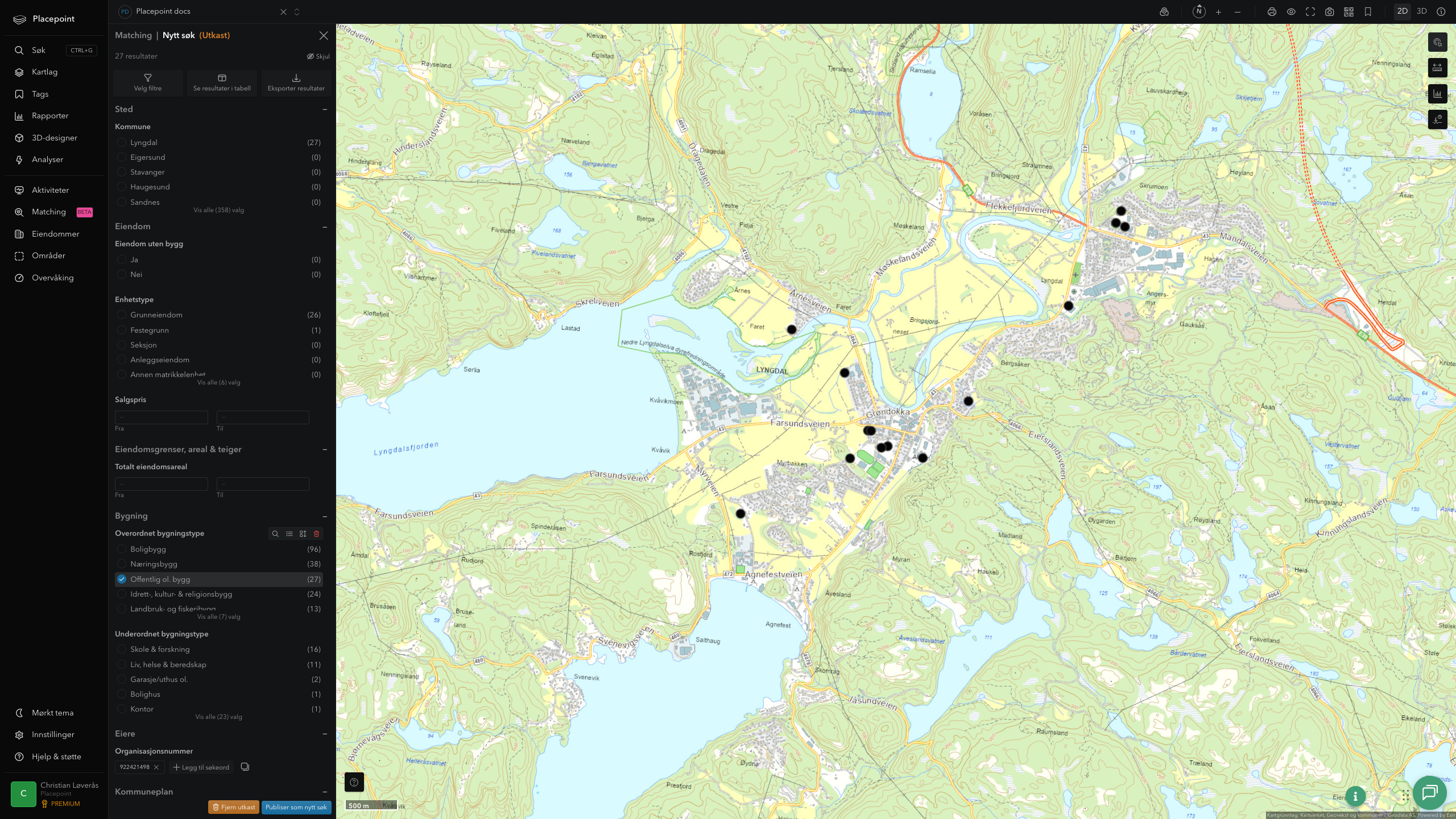 Lyngdal - offentlige bygg, sentrumsnært