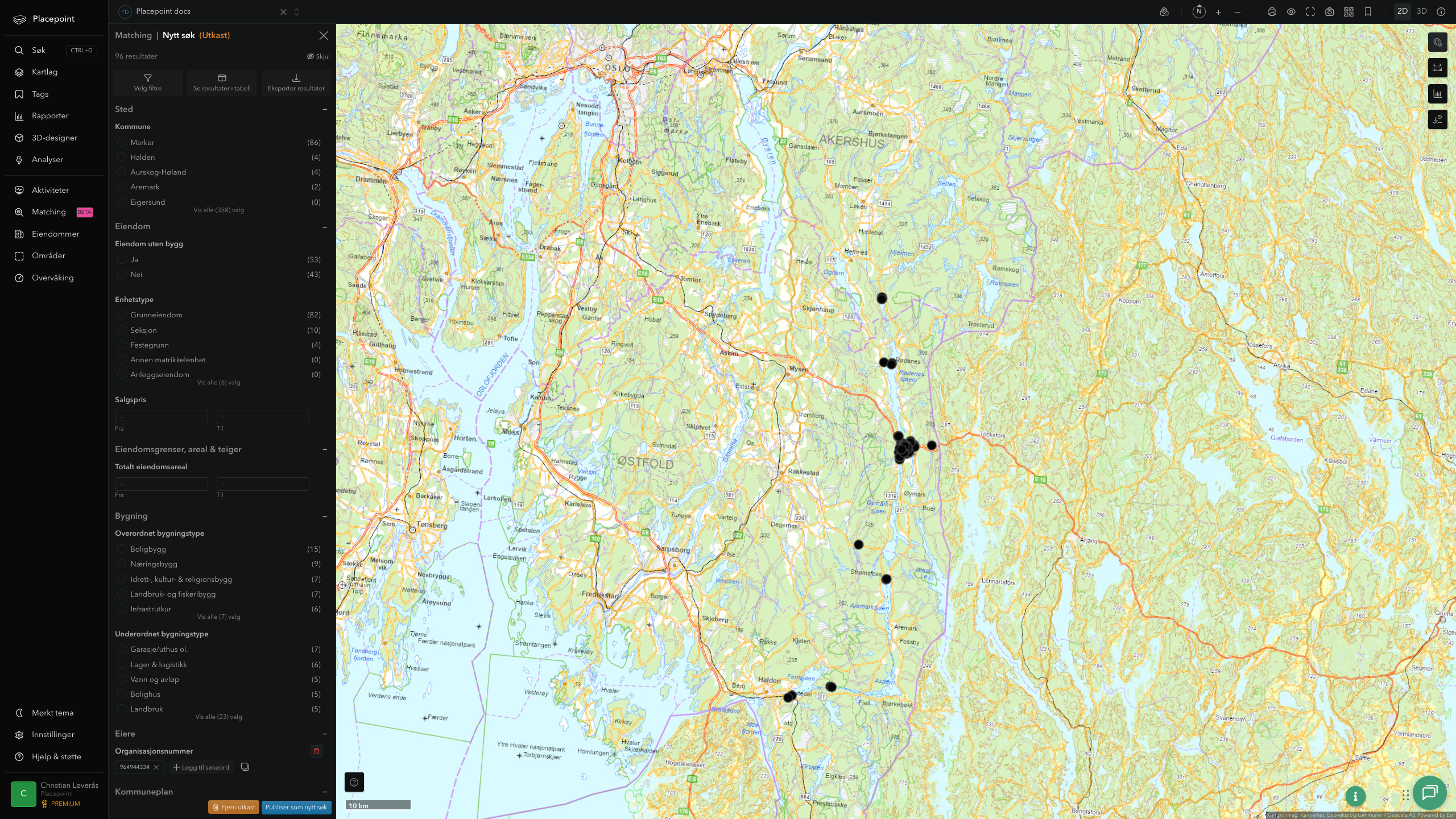 Matching-resultat for Marker kommune