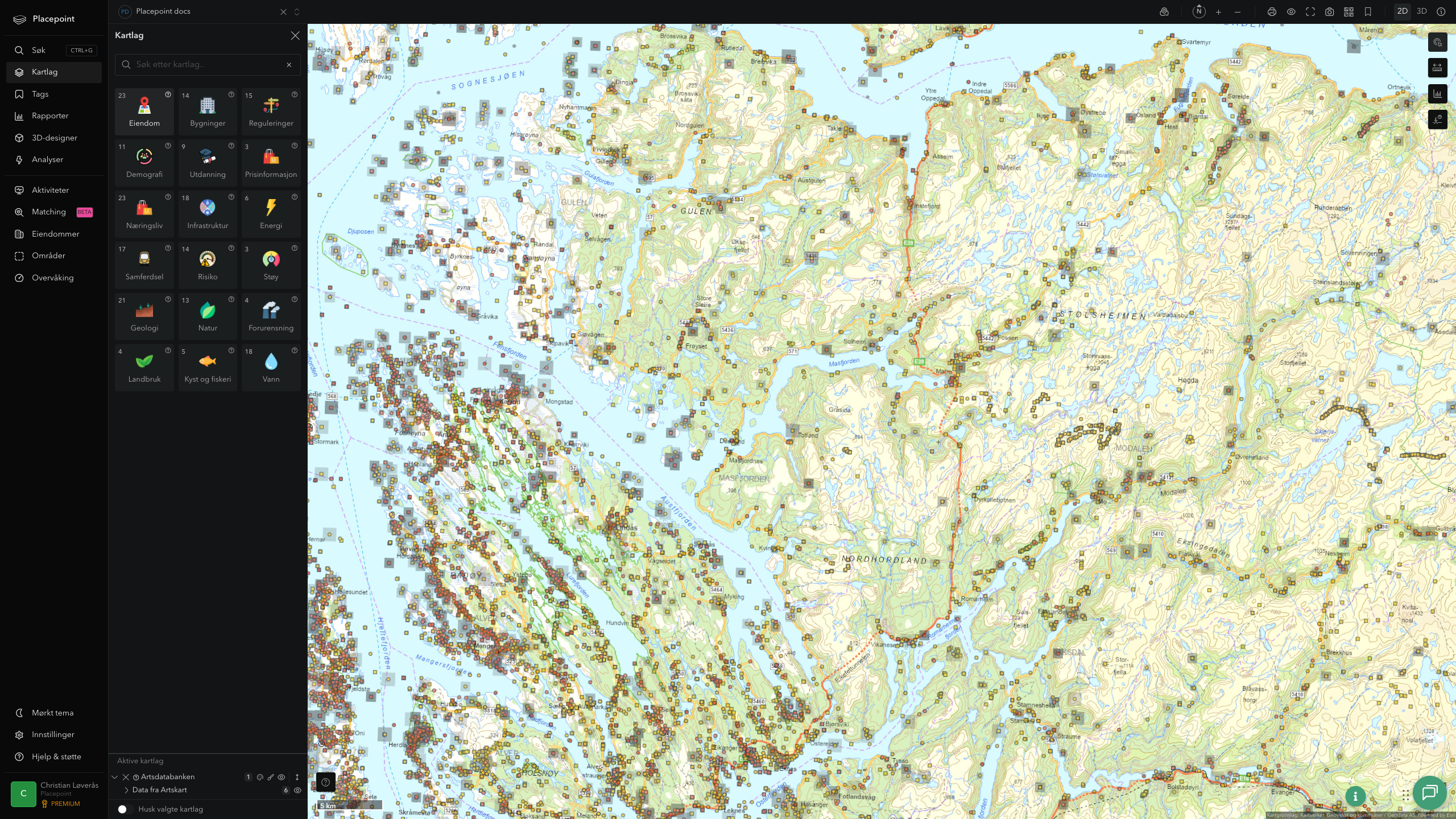 Masfjorden - artsdatabanken
