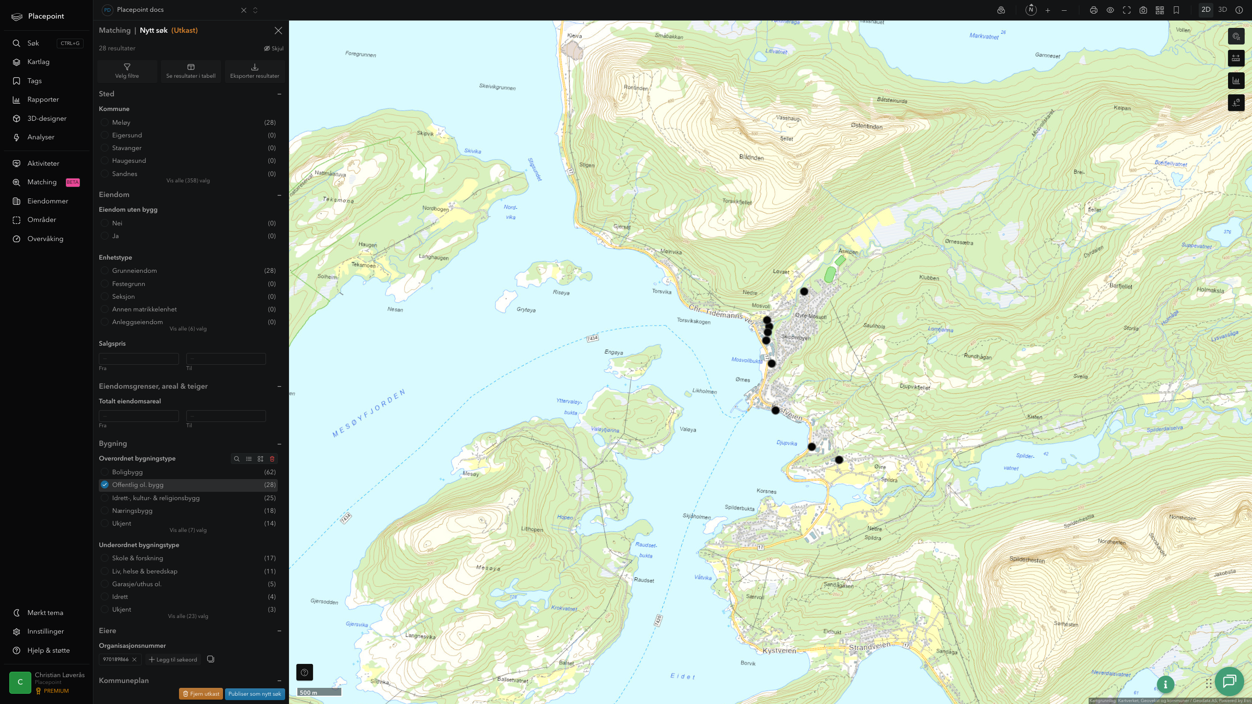 Meløy - offentlige bygg, sentrumsnært