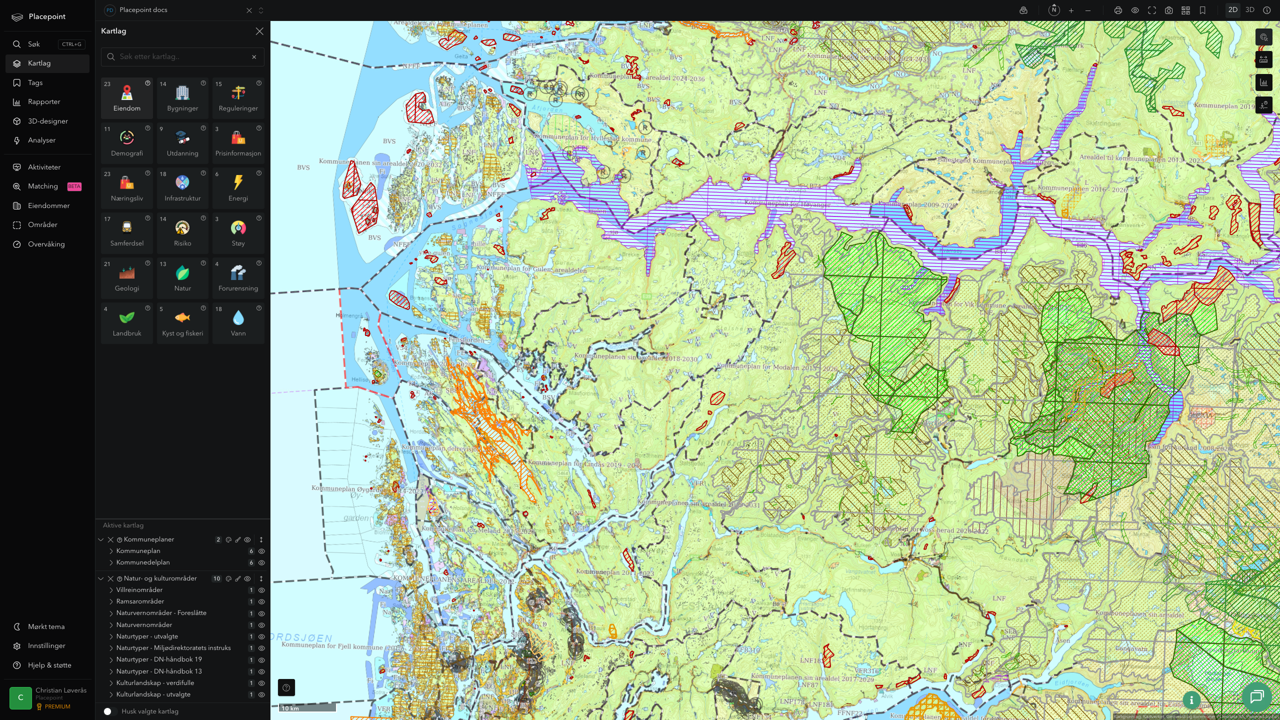 Modalen - kommuneplaner og kulturområder