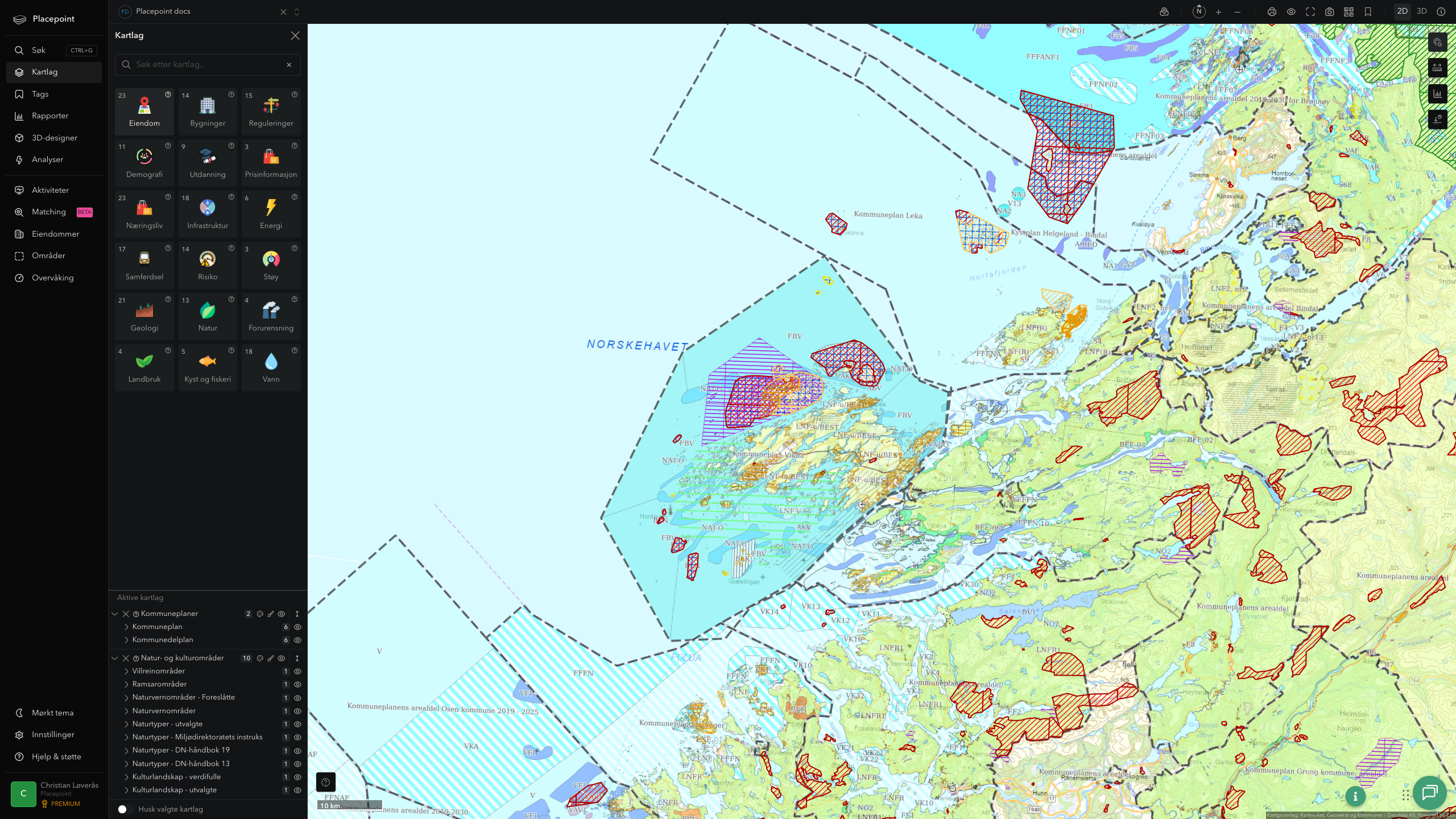 Nærøysund - kommuneplaner og kulturområder