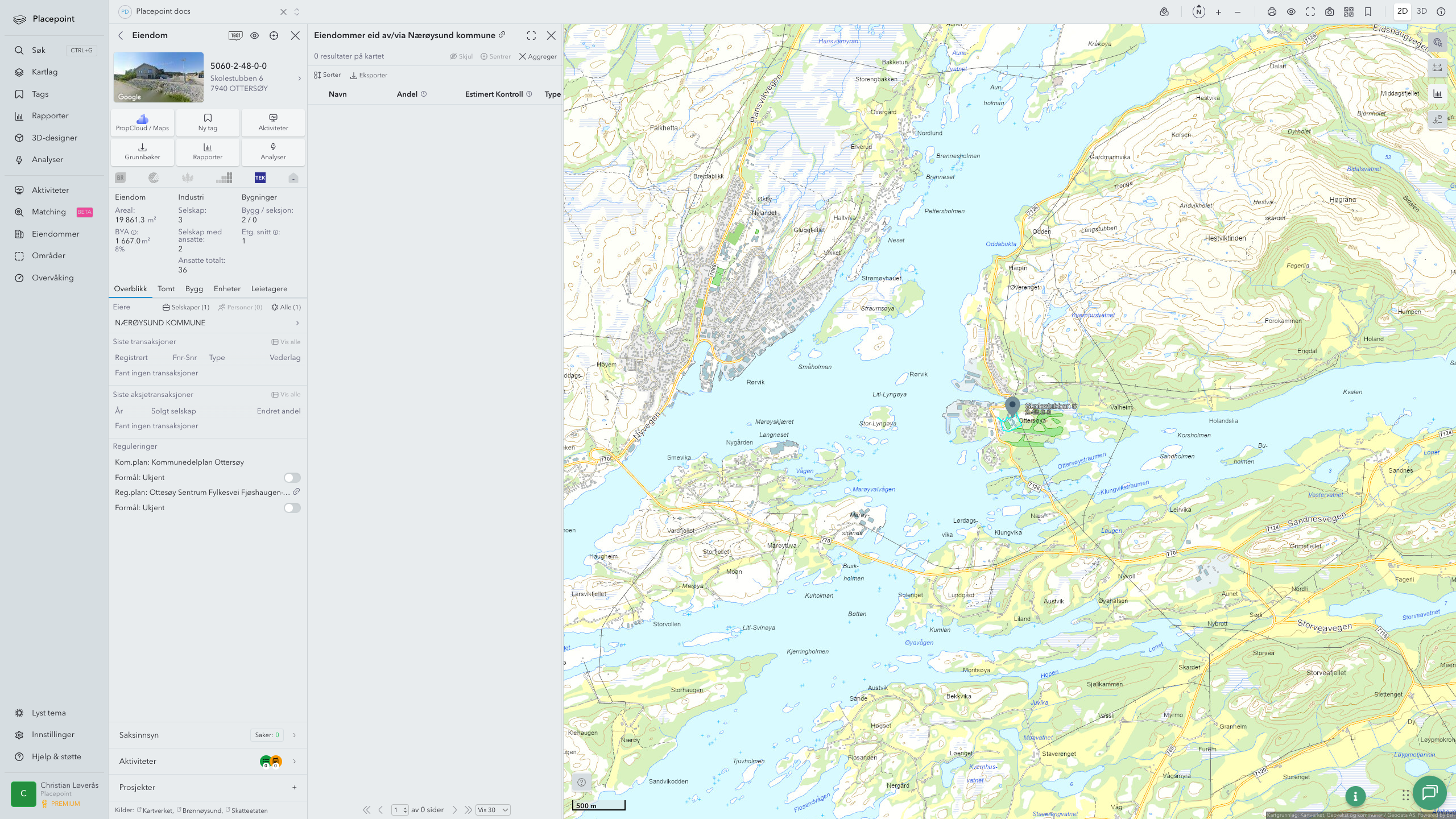Nærøysund - en eiendom med eier-panel
