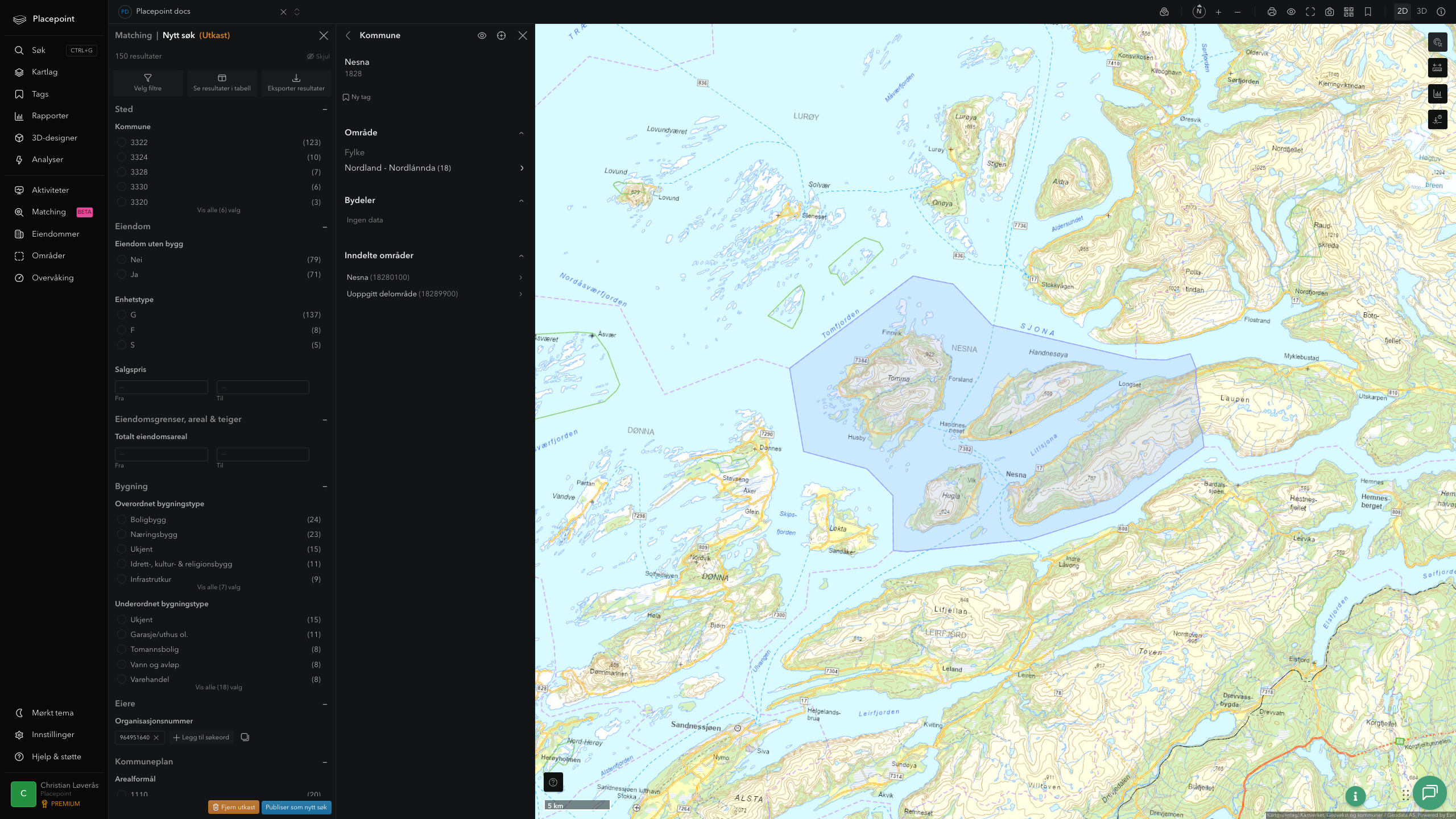 Nesna kommune i Placepoint