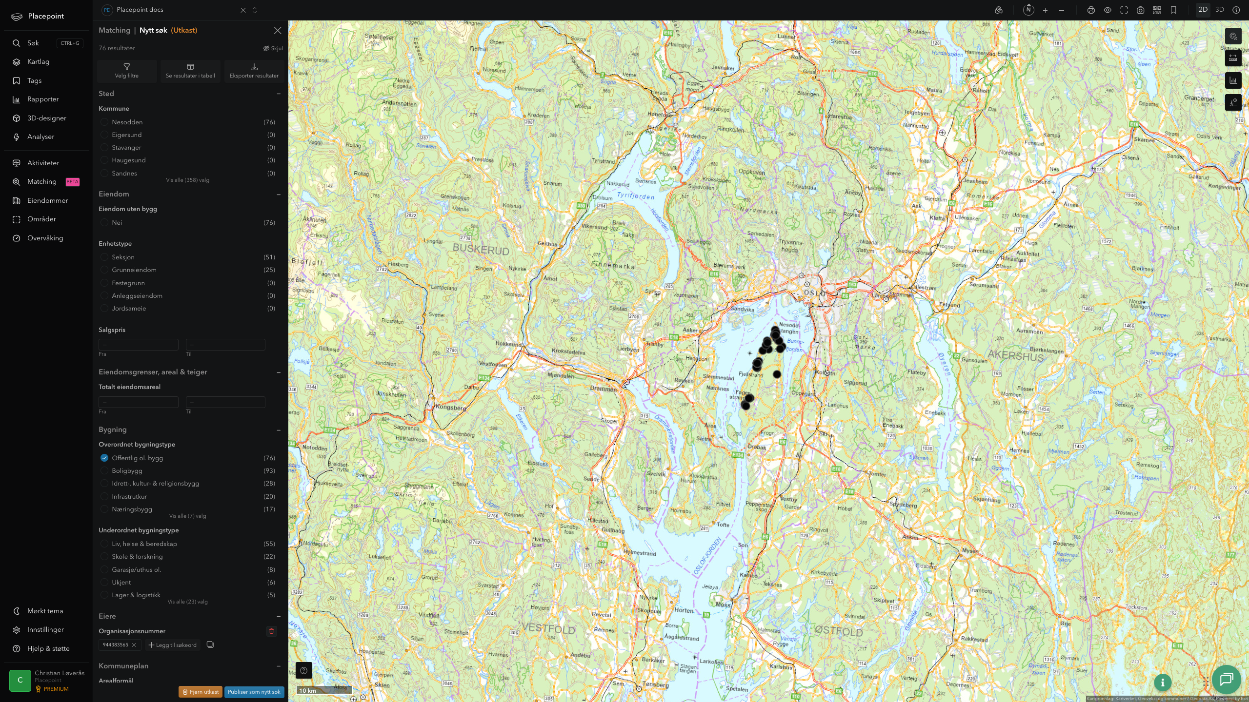 Matching-resultat for Nesodden kommune
