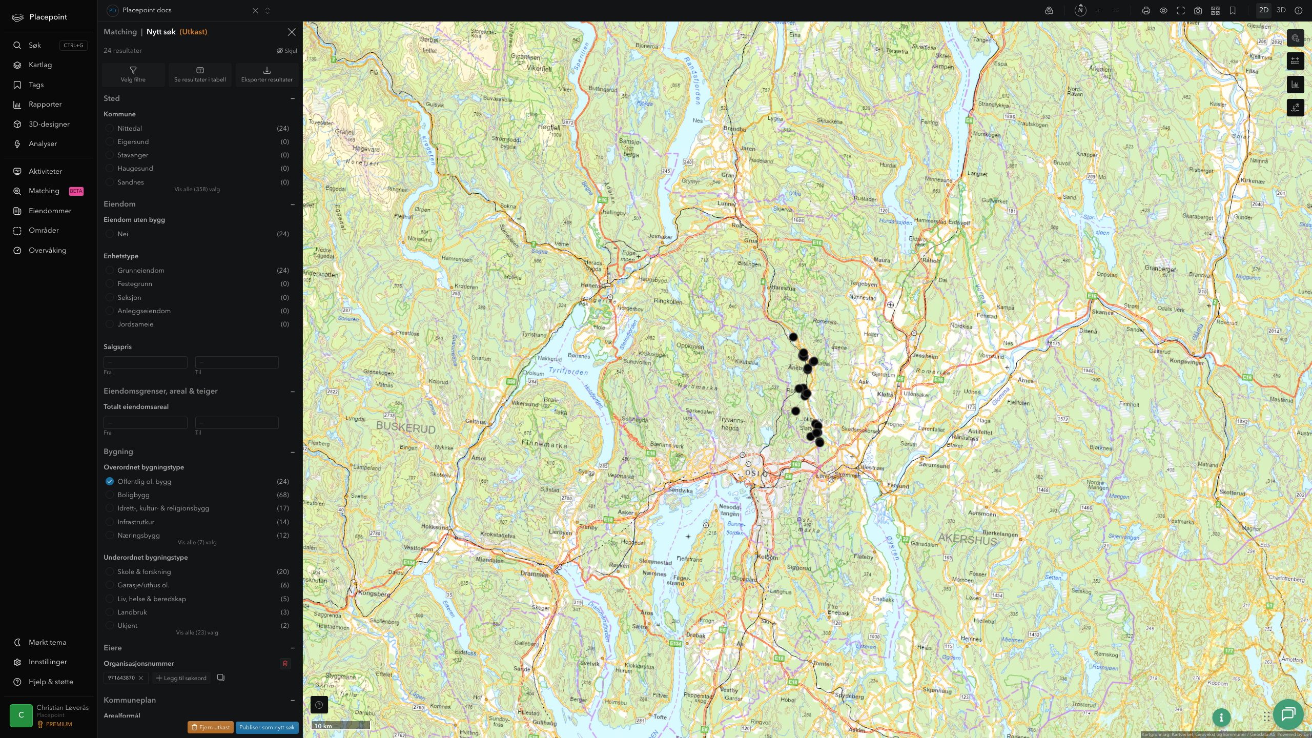 Matching-resultat for Nittedal kommune