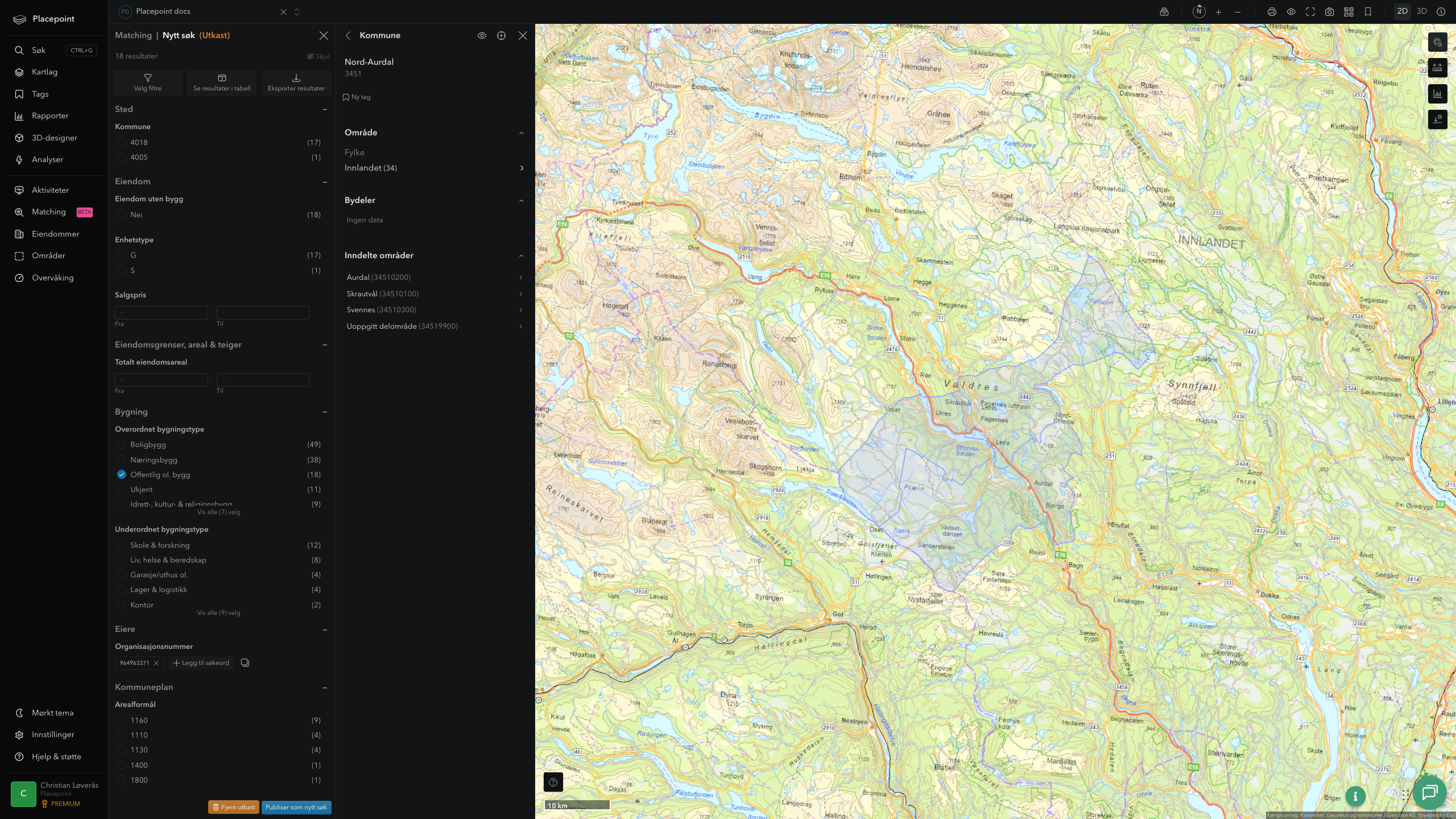 Nord-Aurdal kommune i Placepoint
