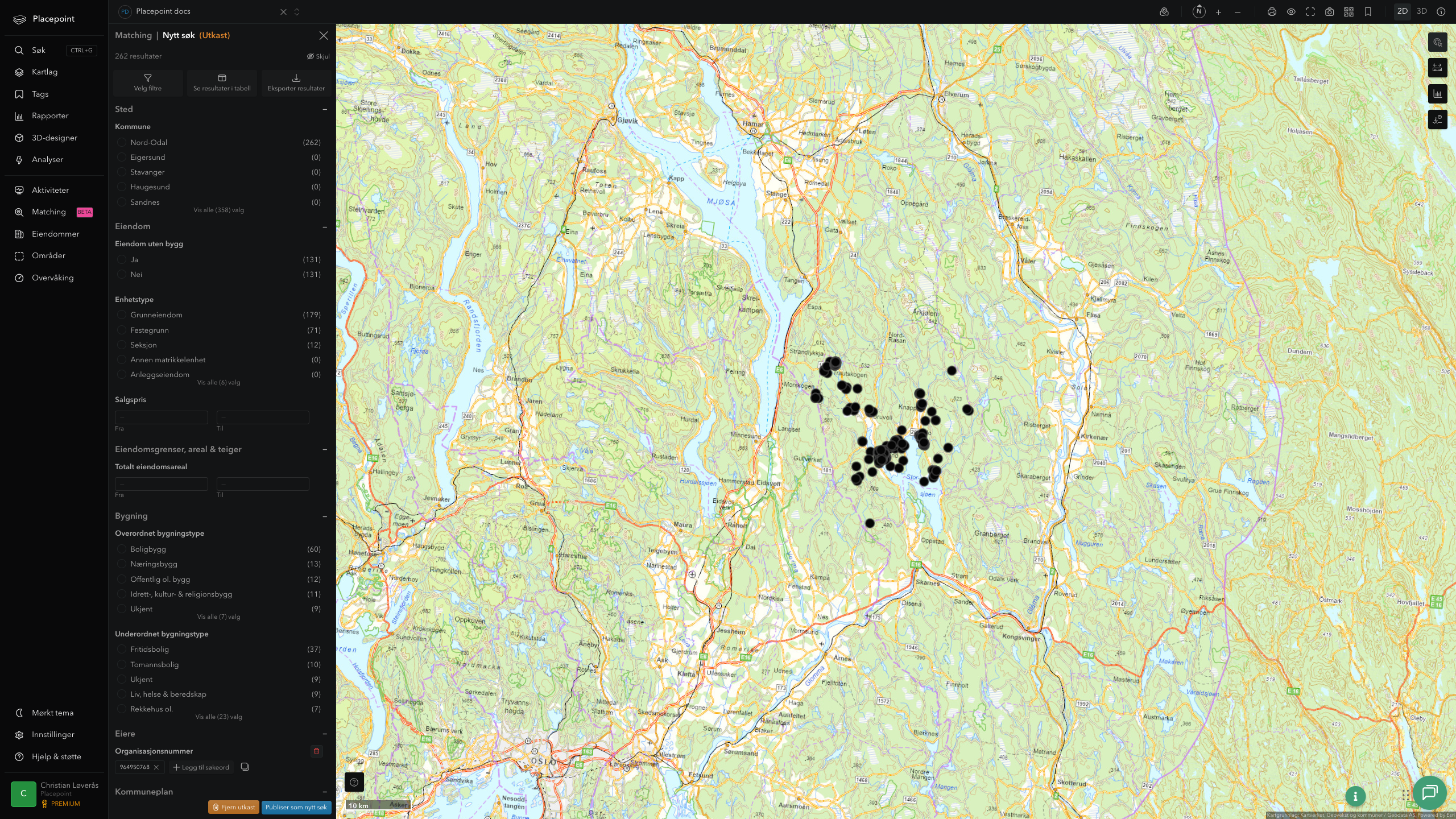 Matching-resultat for Nord-Odal kommune