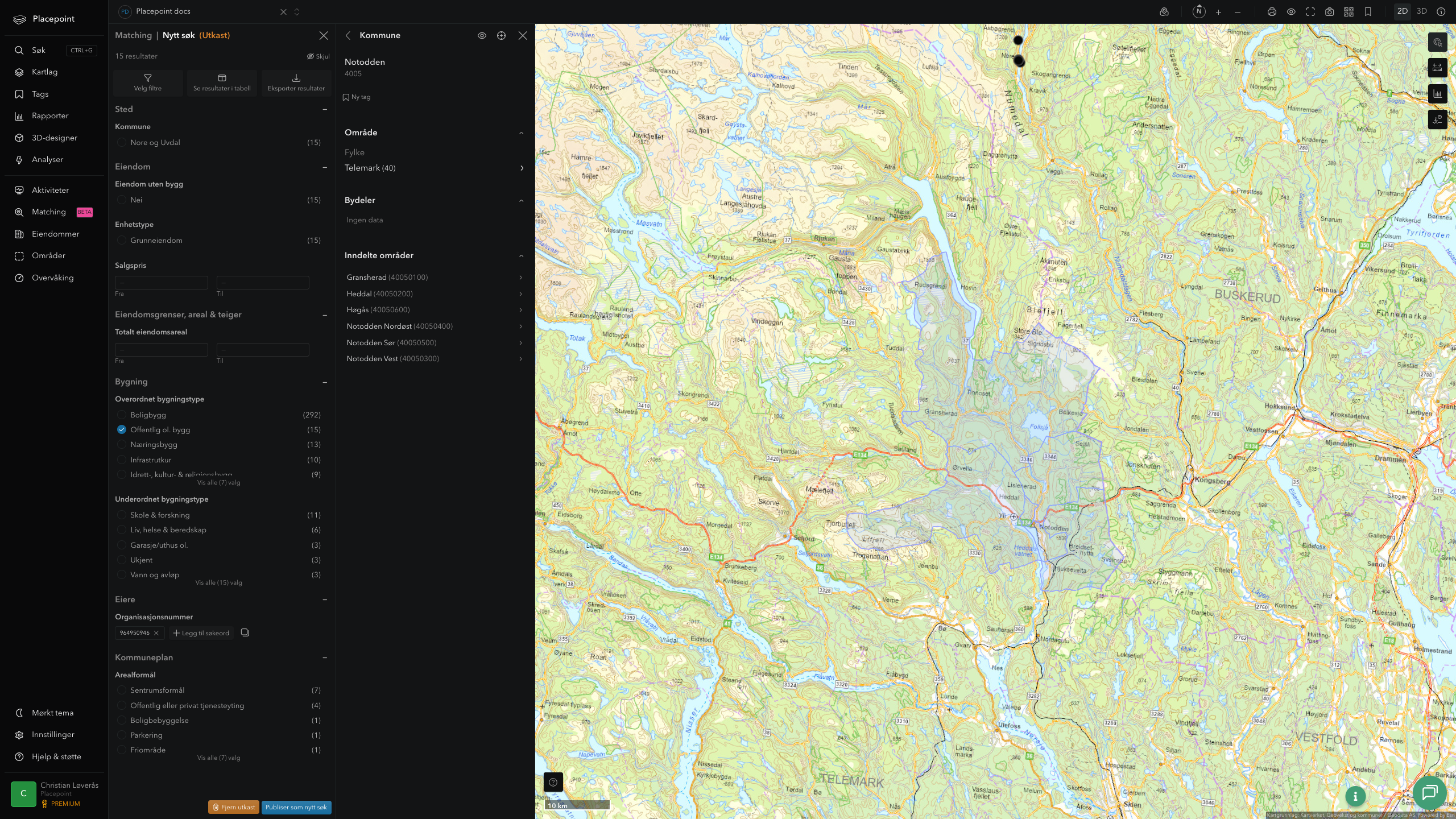 Notodden kommune i Placepoint