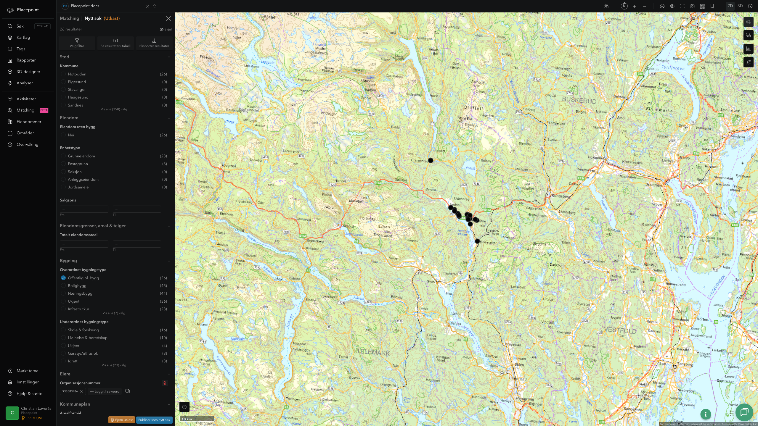Matching-resultat for Notodden kommune
