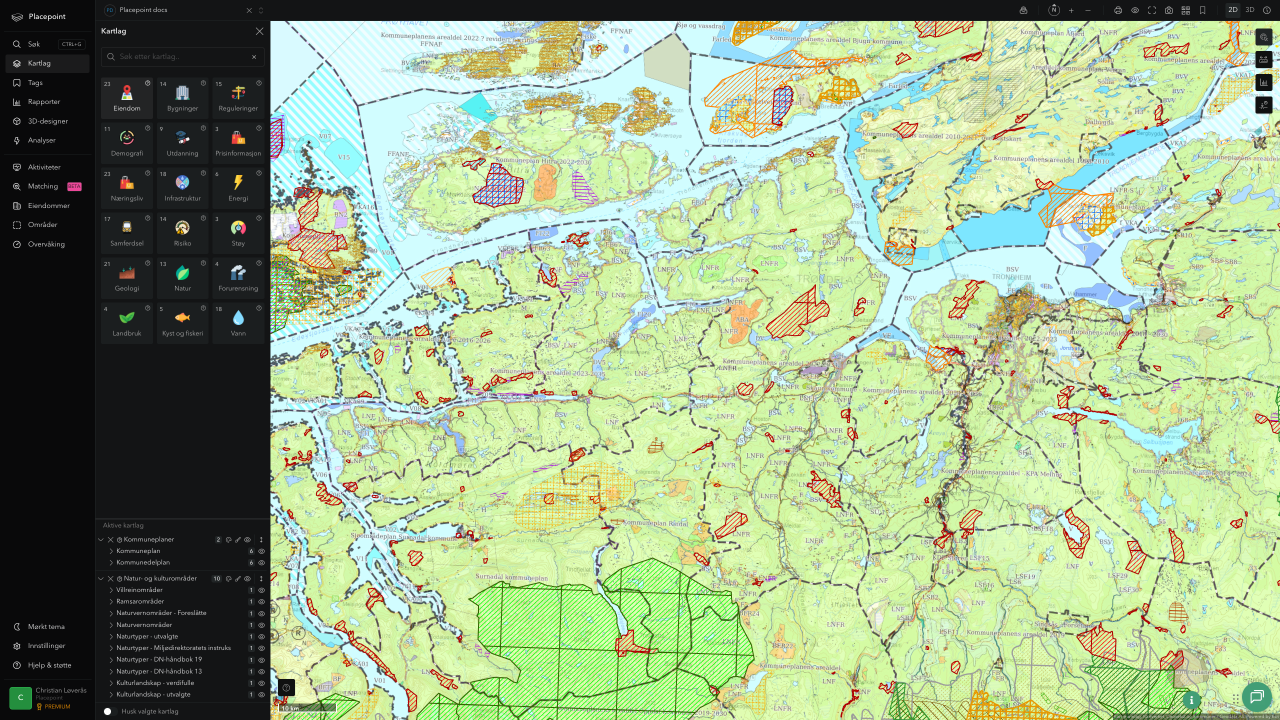 Orkland - kommuneplaner og kulturområder