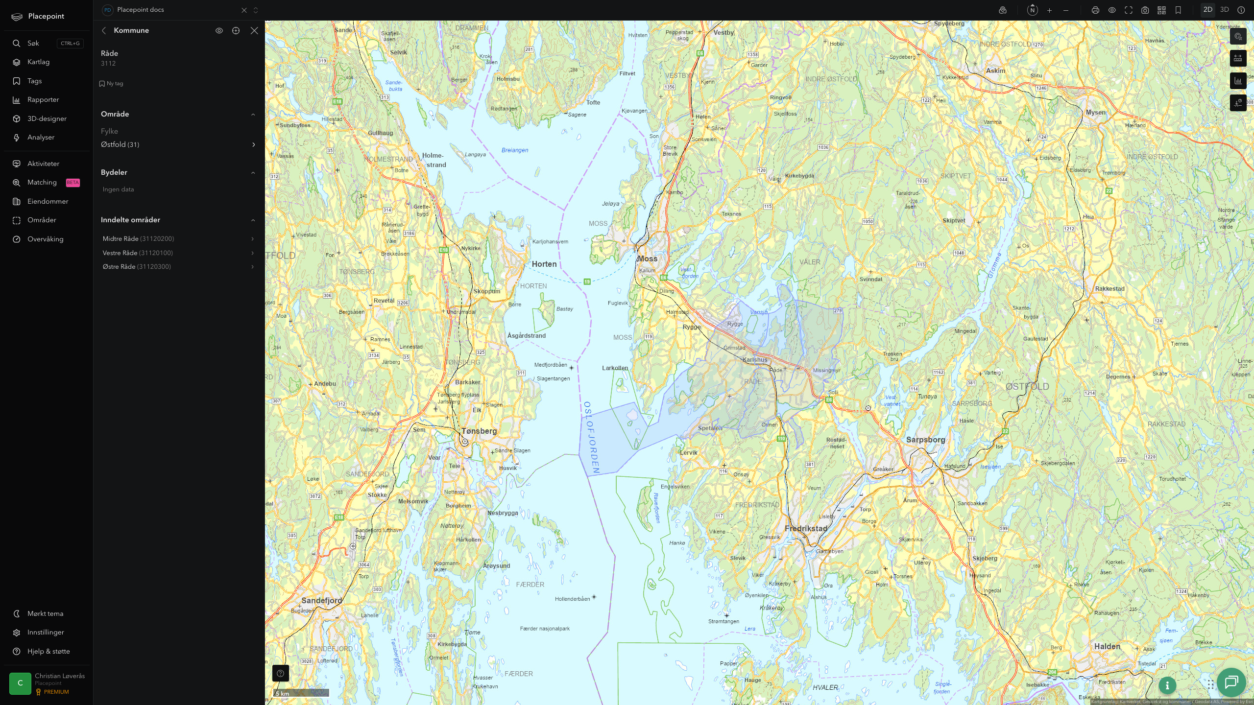 Råde kommune i Placepoint
