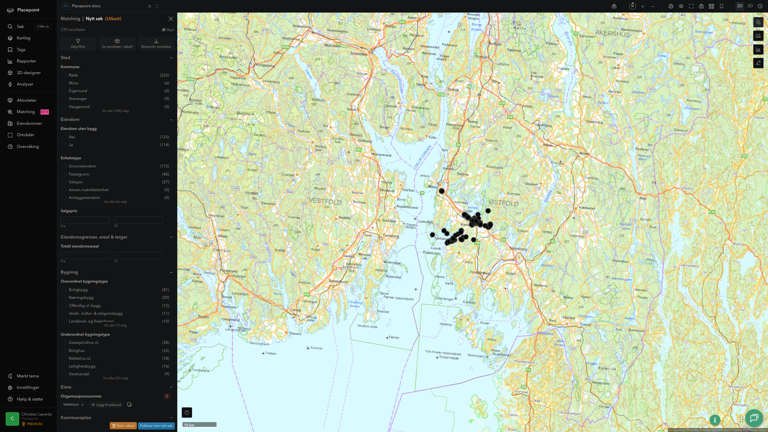 Matching-resultat for Råde kommune