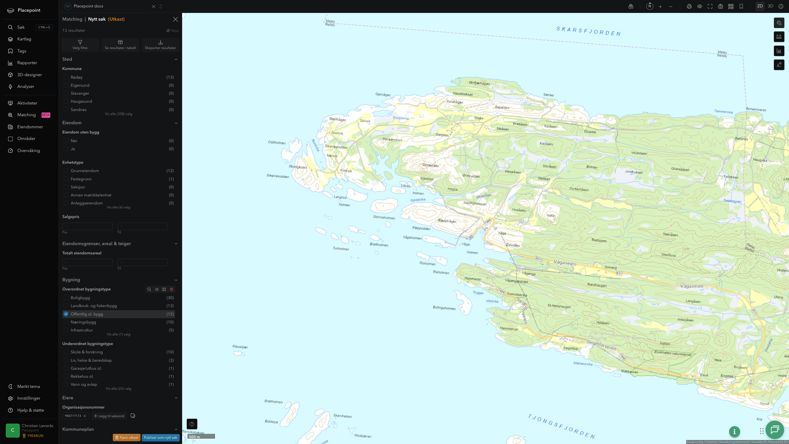 Rødøy - offentlige bygg, sentrumsnært