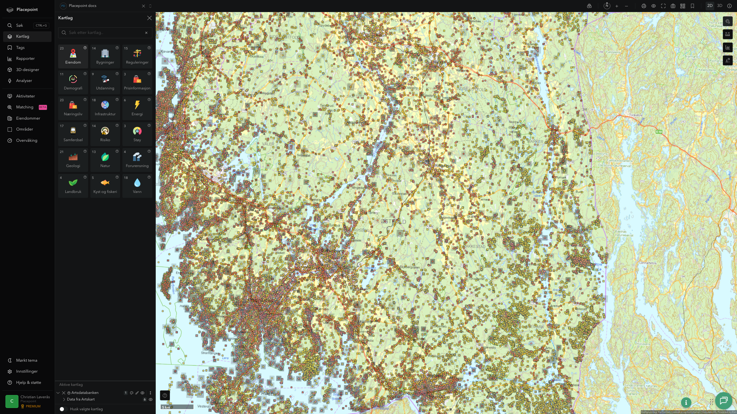 Rakkestad - artsdatabanken
